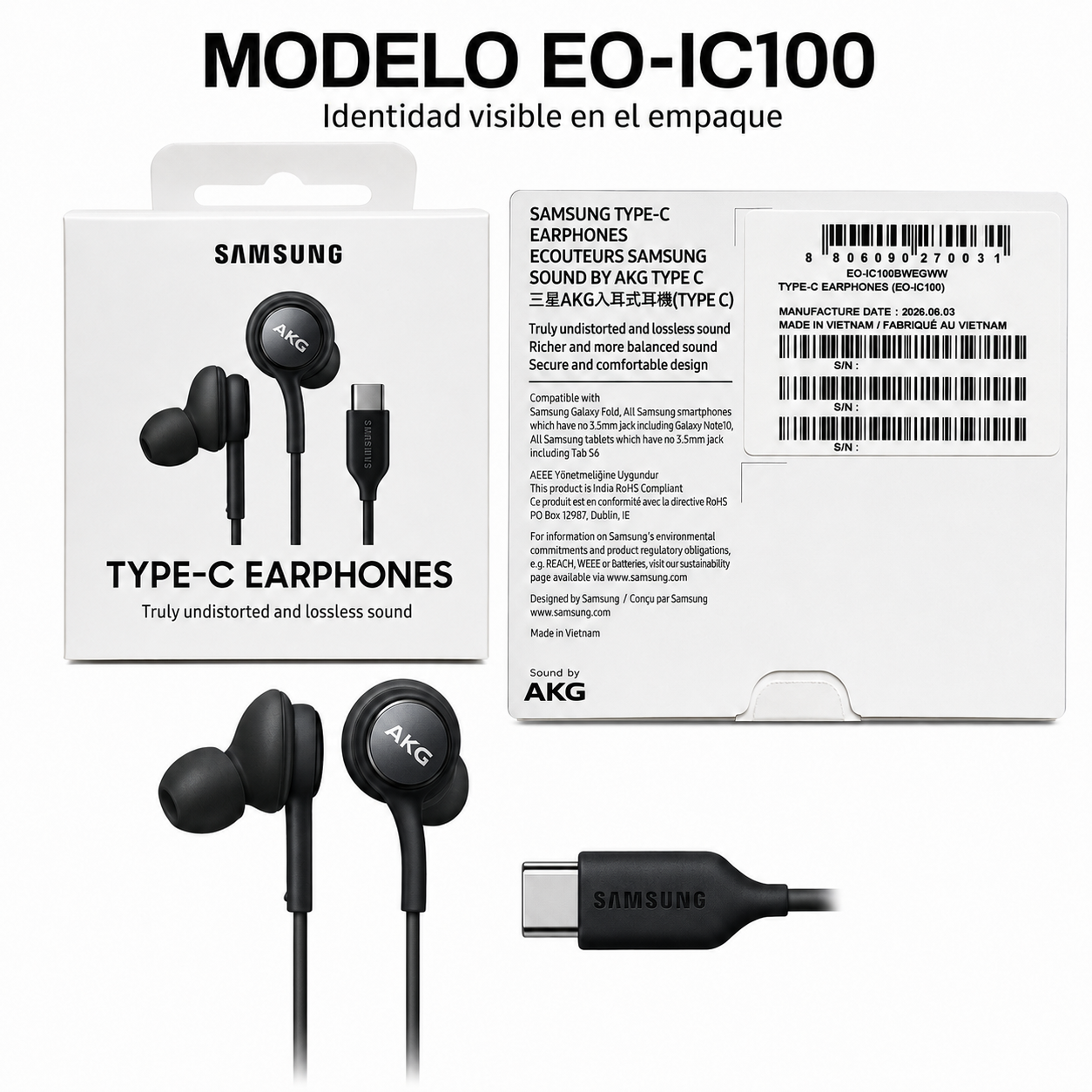 Audifonos Samsung EO IC100 USB C Con Microfono AKG-8
