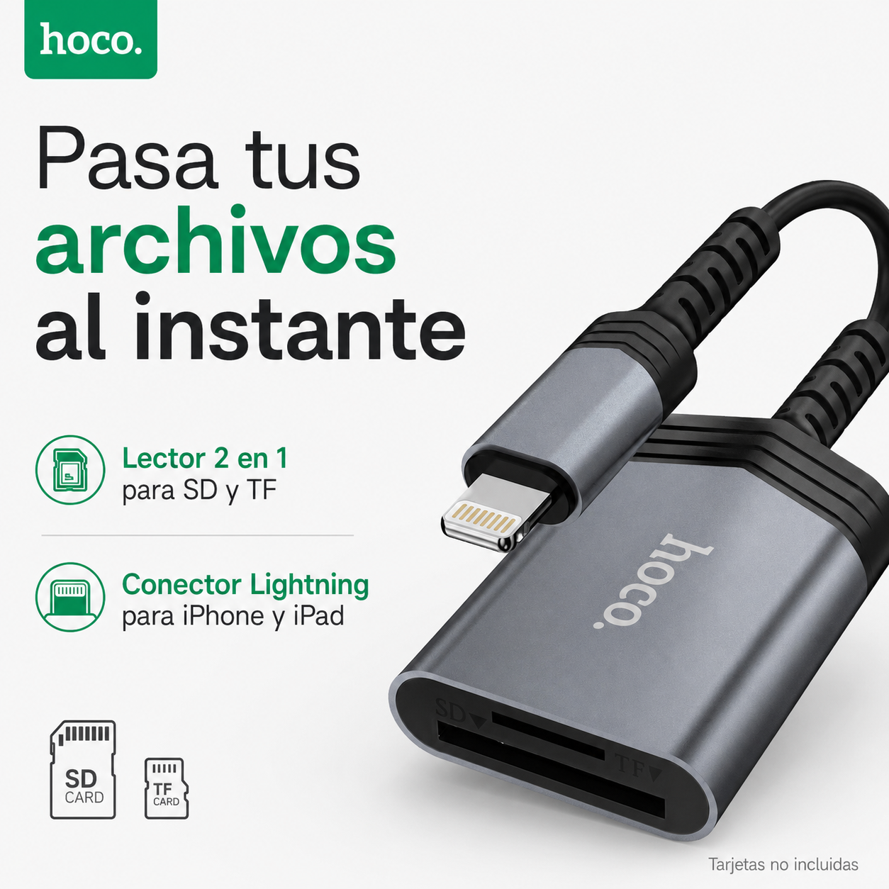 Lector SD TF Lightning Para iPhone iPad Transferencia OTG-2