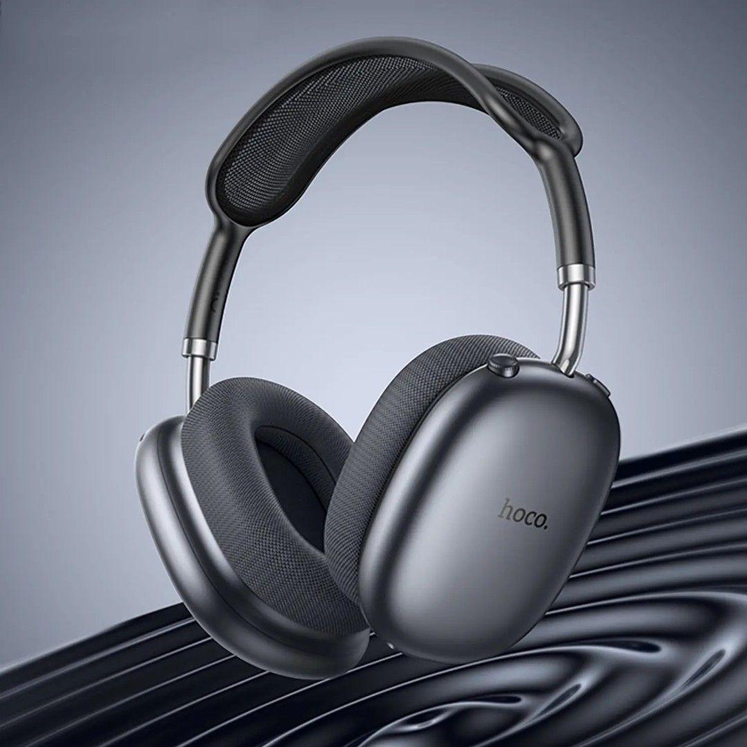 Audífonos Inalámbricos Hoco W55 Plus Over Ear Bluetooth ANC 90h Batería Negro-4