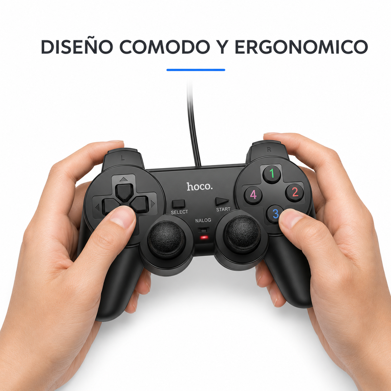 Joystick USB Hoco GA3 Con Vibracion Para PC PS3-6