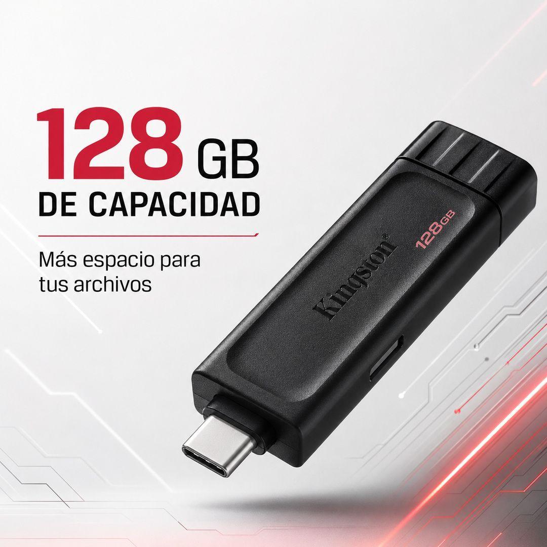Pendrive Kingston DataTraveler 70 128GB USB C-2