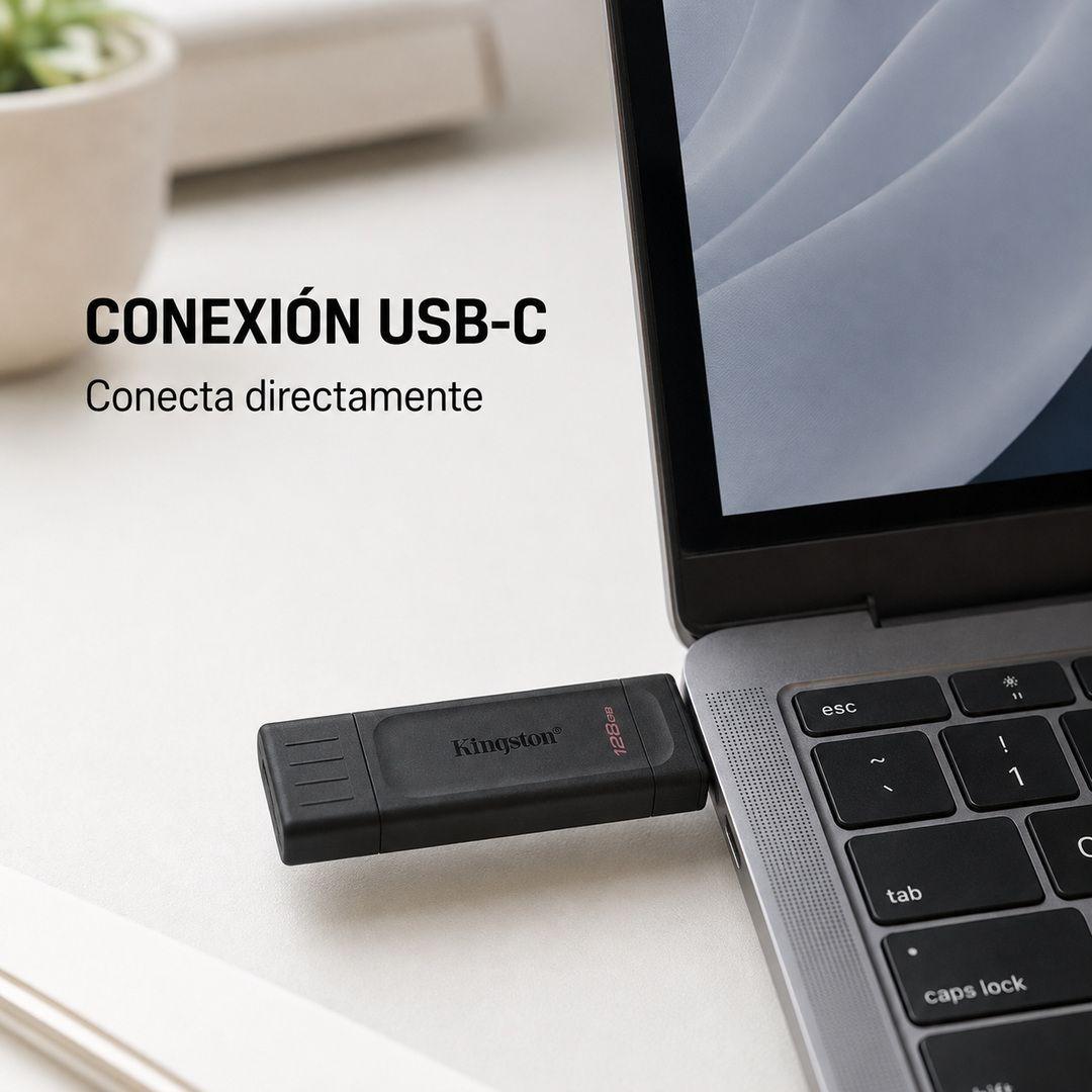 Pendrive Kingston DataTraveler 70 128GB USB C-3