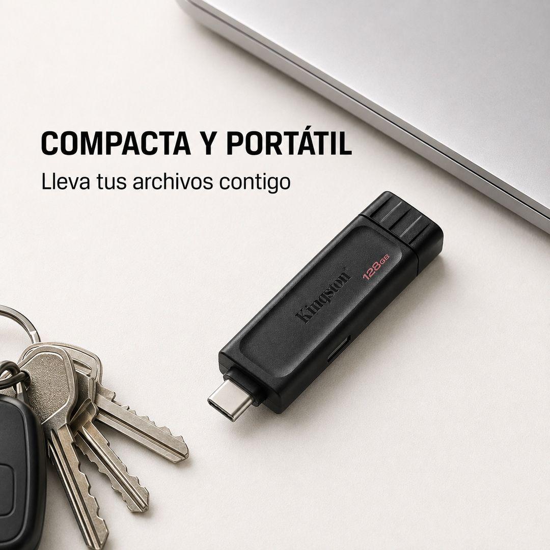 Pendrive Kingston DataTraveler 70 128GB USB C-5