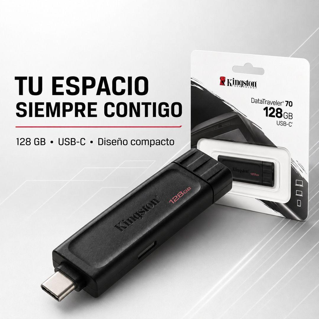 Pendrive Kingston DataTraveler 70 128GB USB C-9