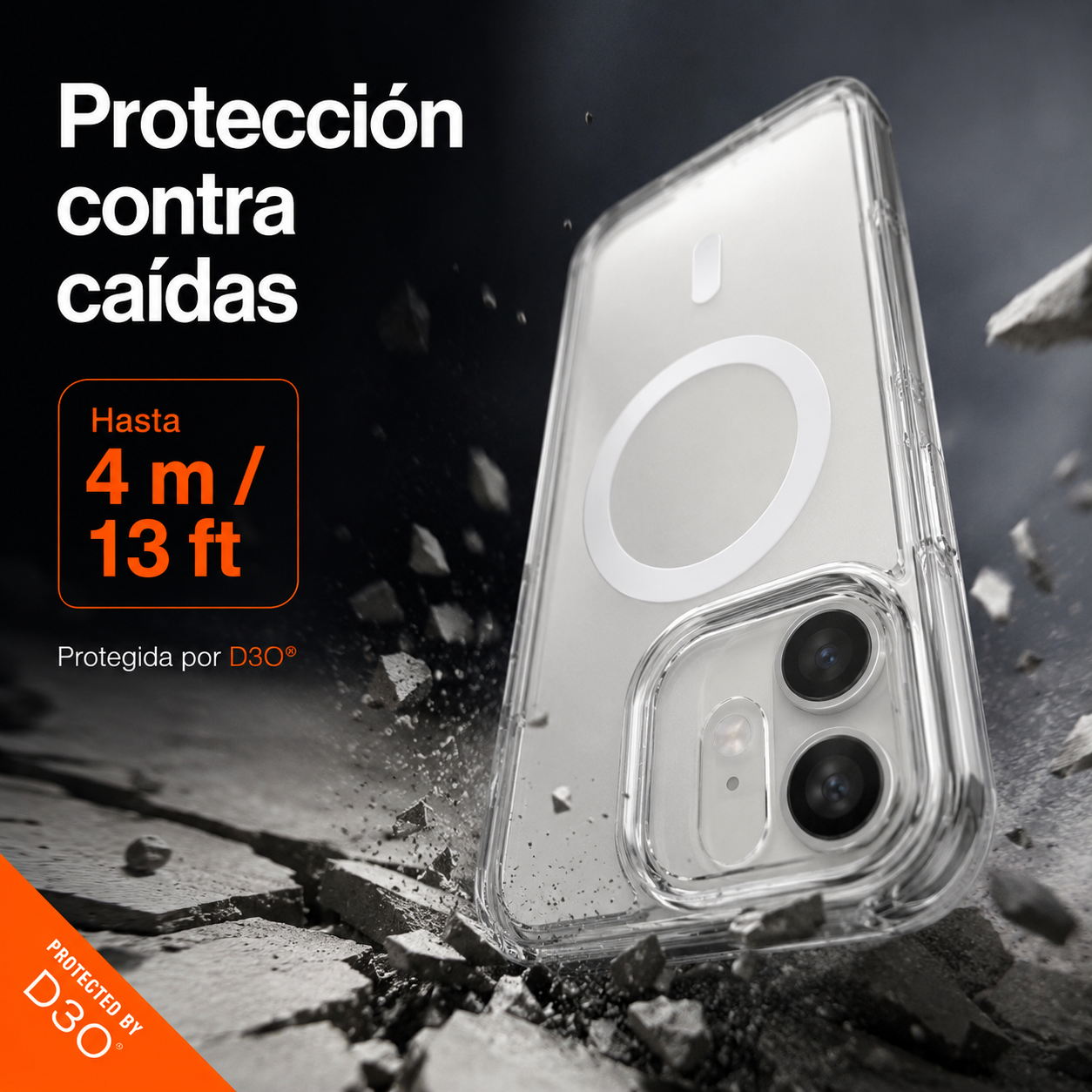 Carcasa Gear4 Crystal Palace Resistente Para Iphone 17 Pro Max-6