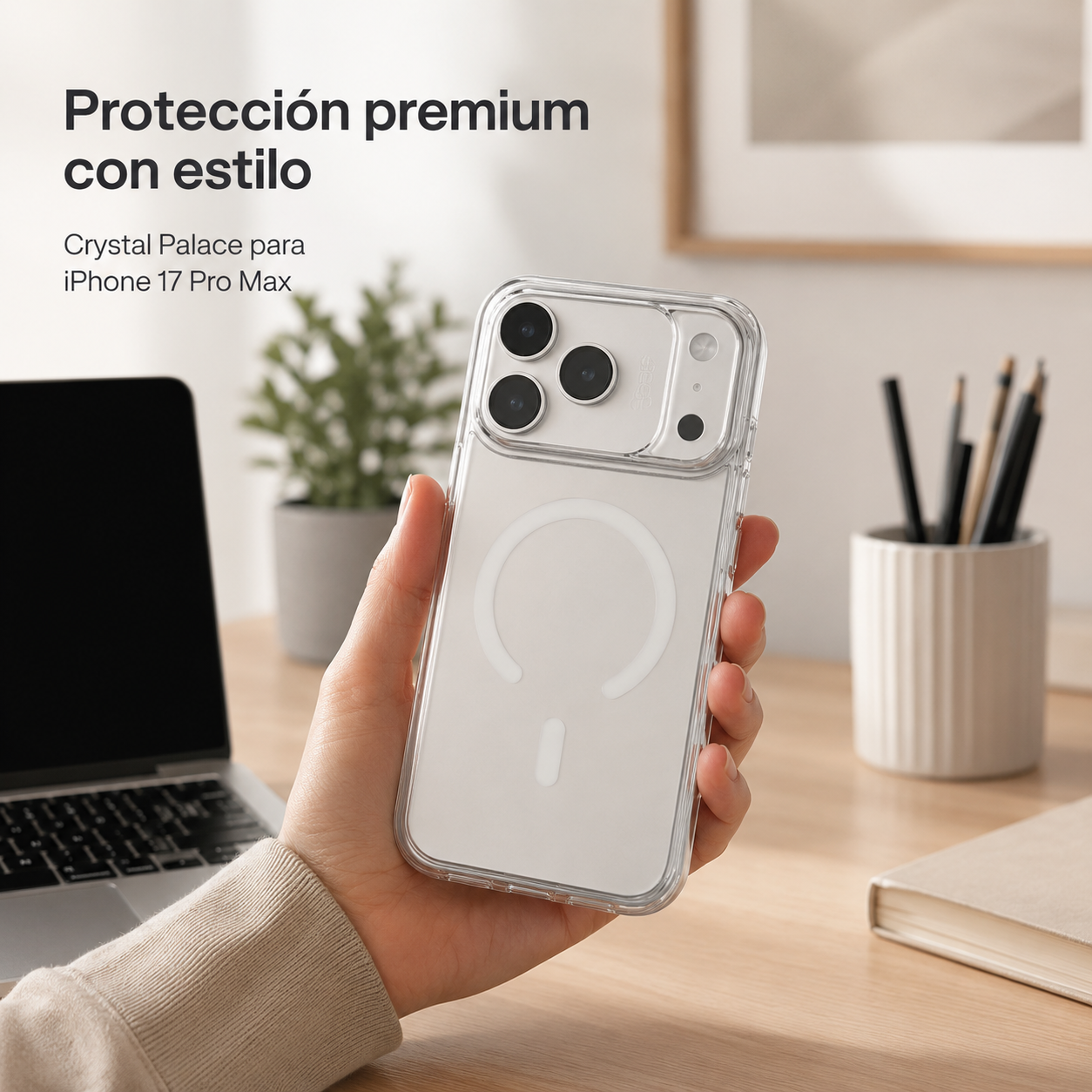 Carcasa Gear4 Crystal Palace Resistente Para Iphone 17 Pro Max-9