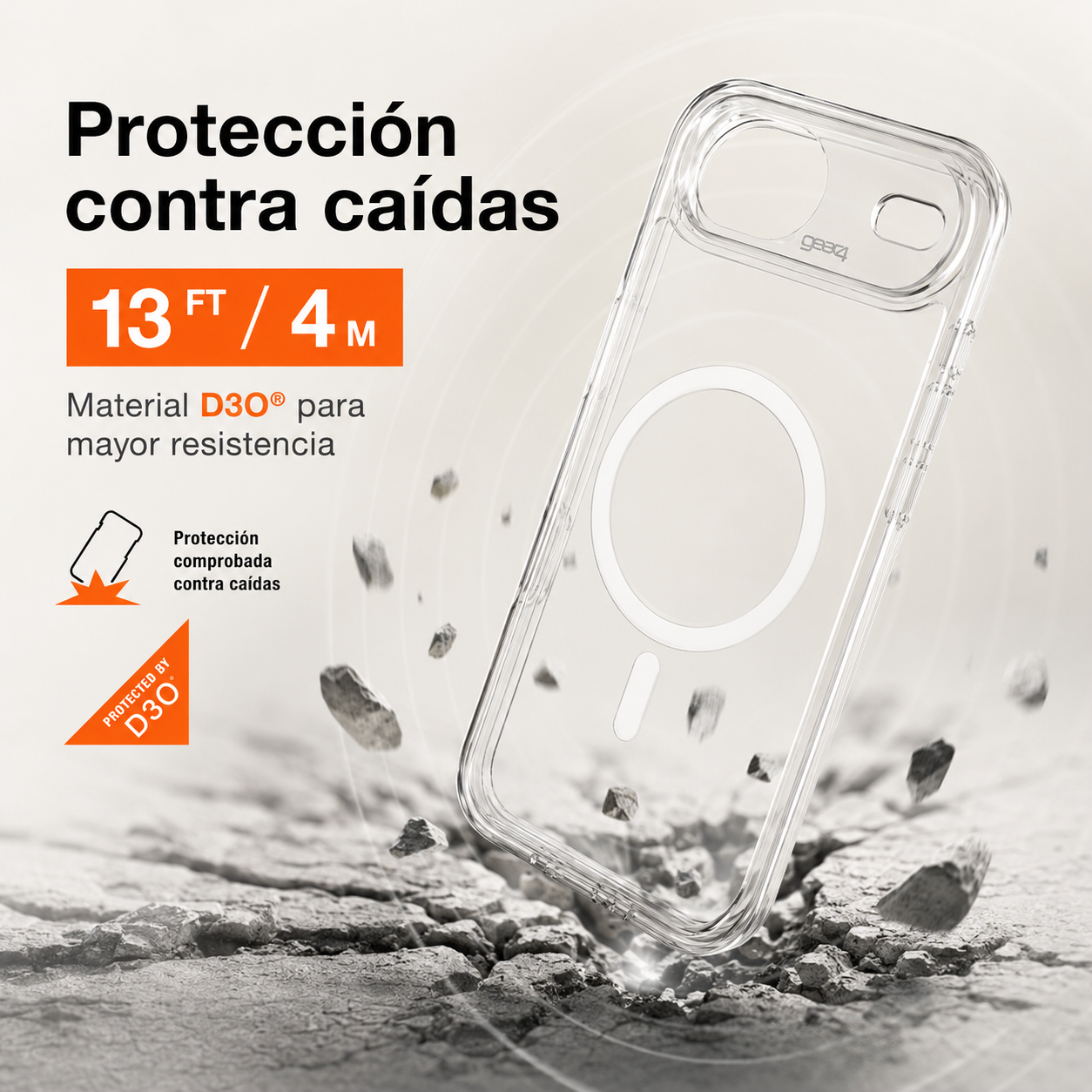 Carcasa Gear4 Crystal Palace Magsafe para iPhone 17 Air-3