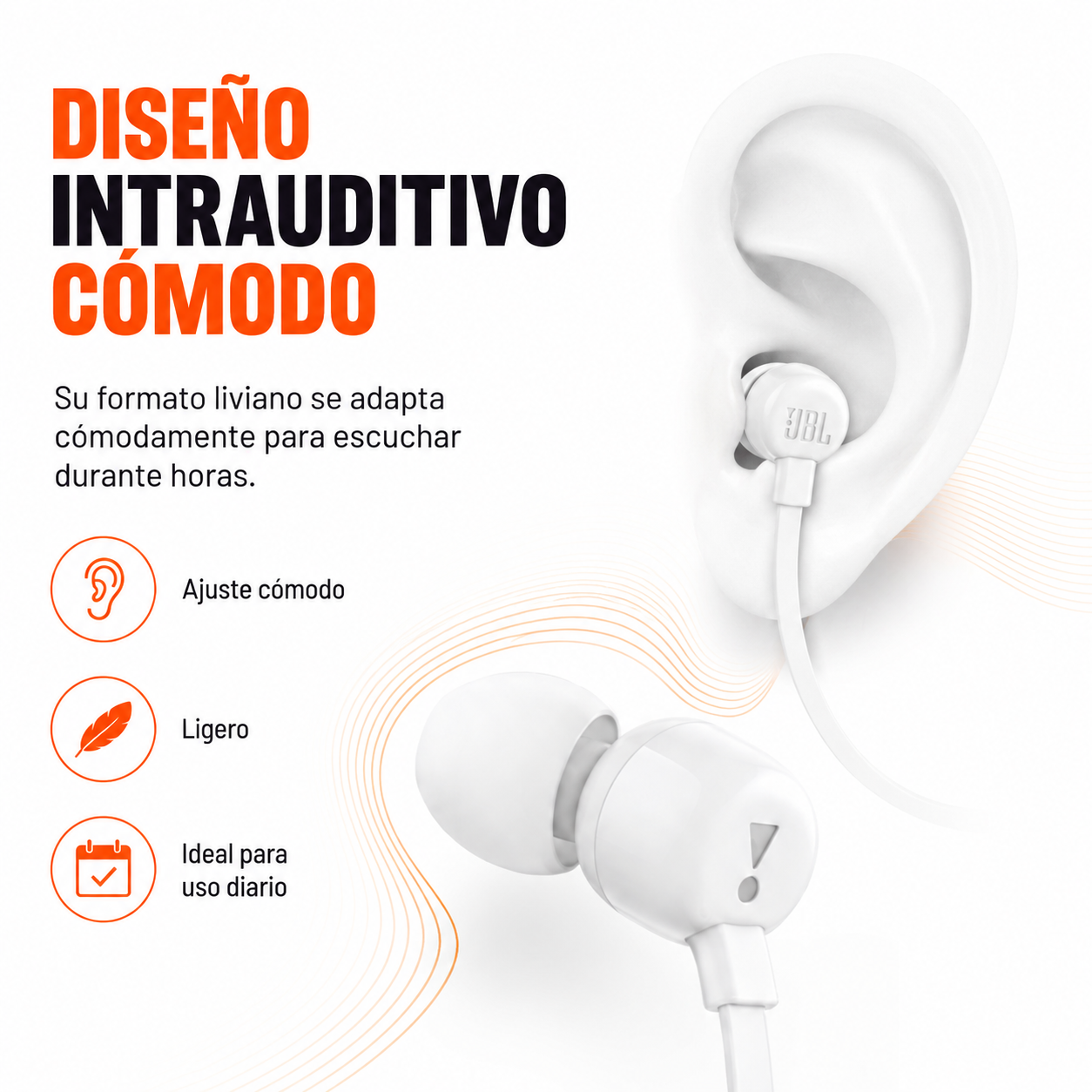 Audífonos Manos Libres Jbl T110 Con almohadillas -6