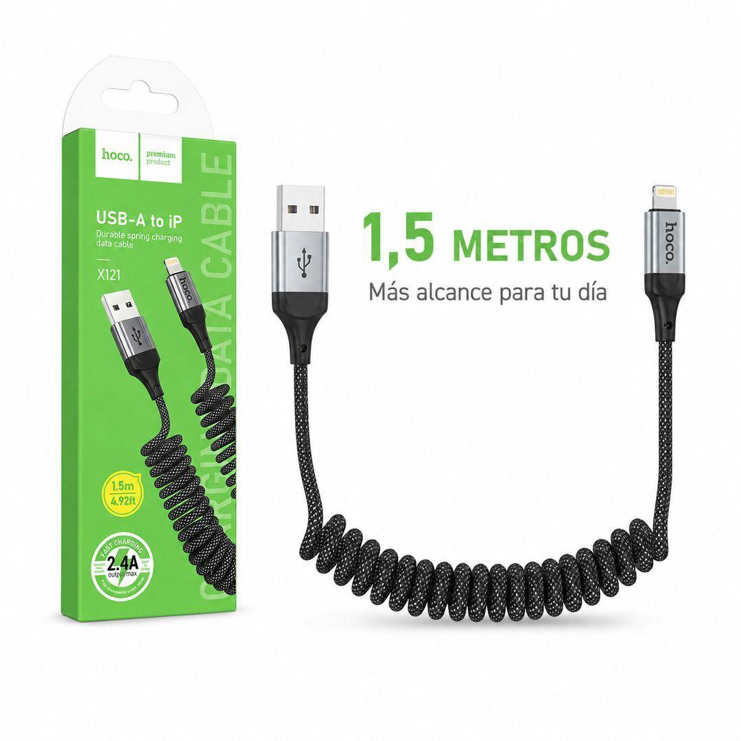 Cable Lightning Para iPhone Espiral Hoco X121 1 5m-3