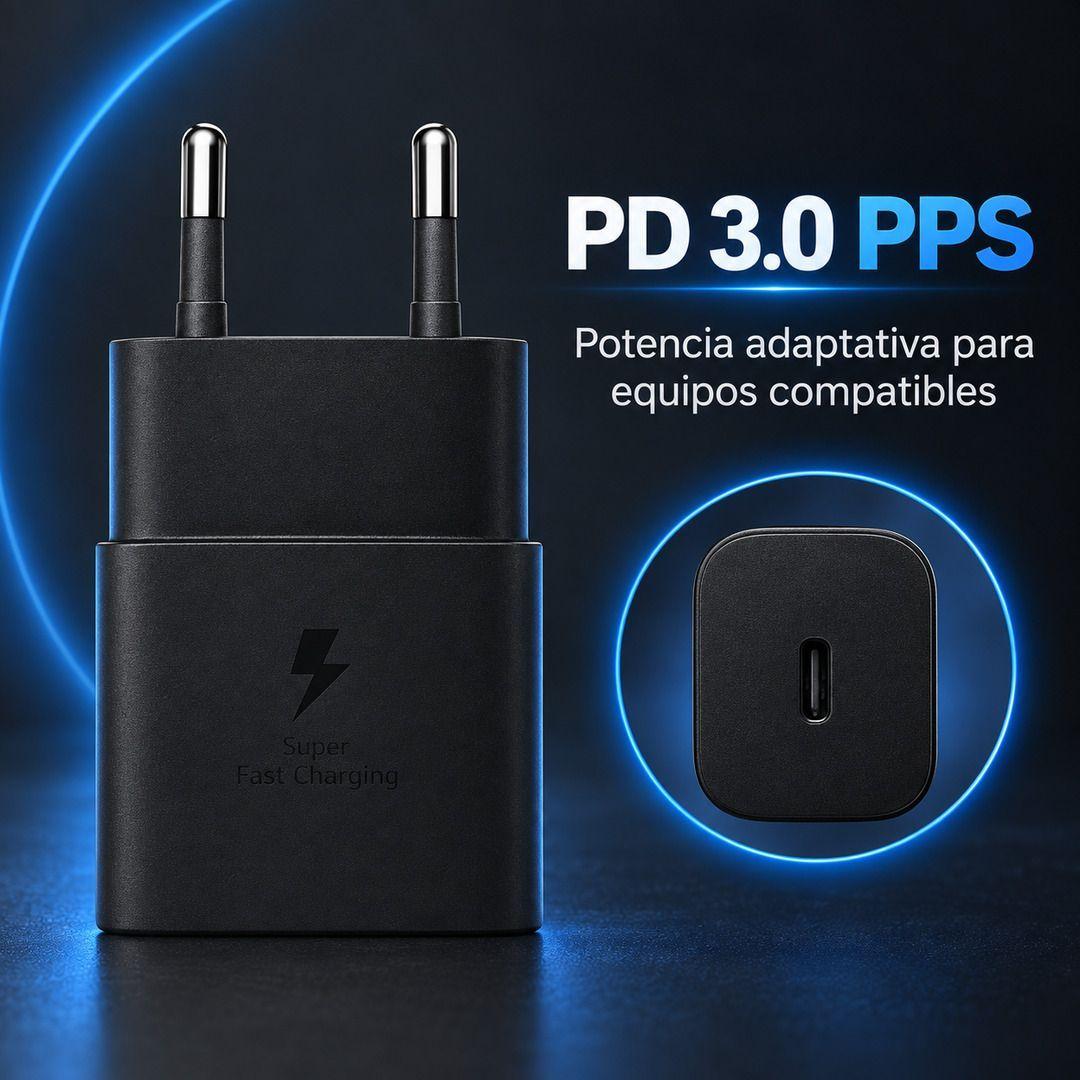 Cargador Samsung Original 25W USB C EP T2510 Negro-4