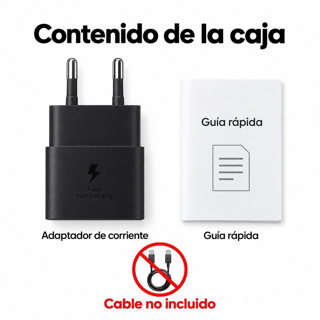 Cargador Samsung Original 25W USB C EP T2510 Negro-6