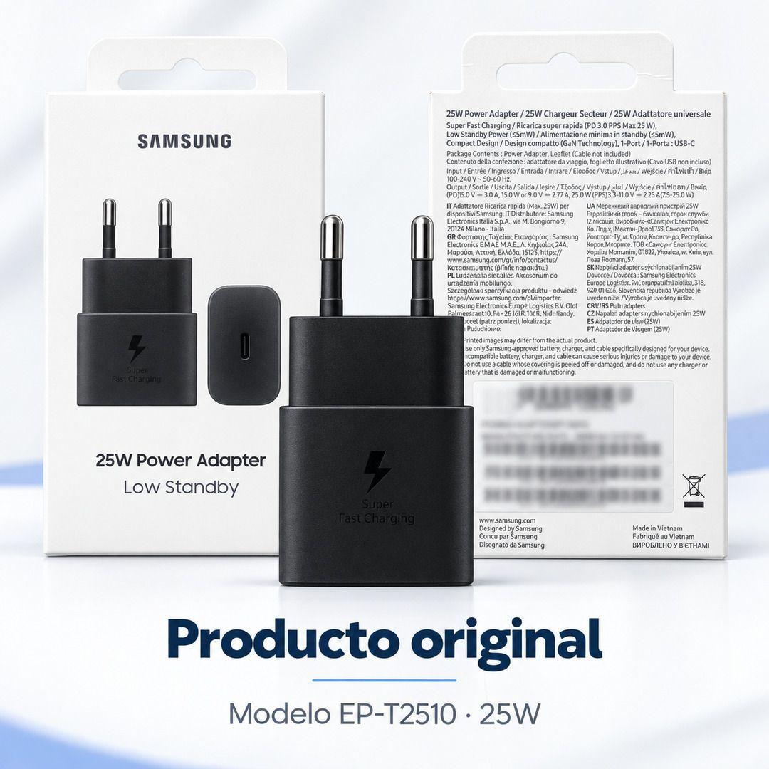 Cargador Samsung Original 25W USB C EP T2510 Negro-8