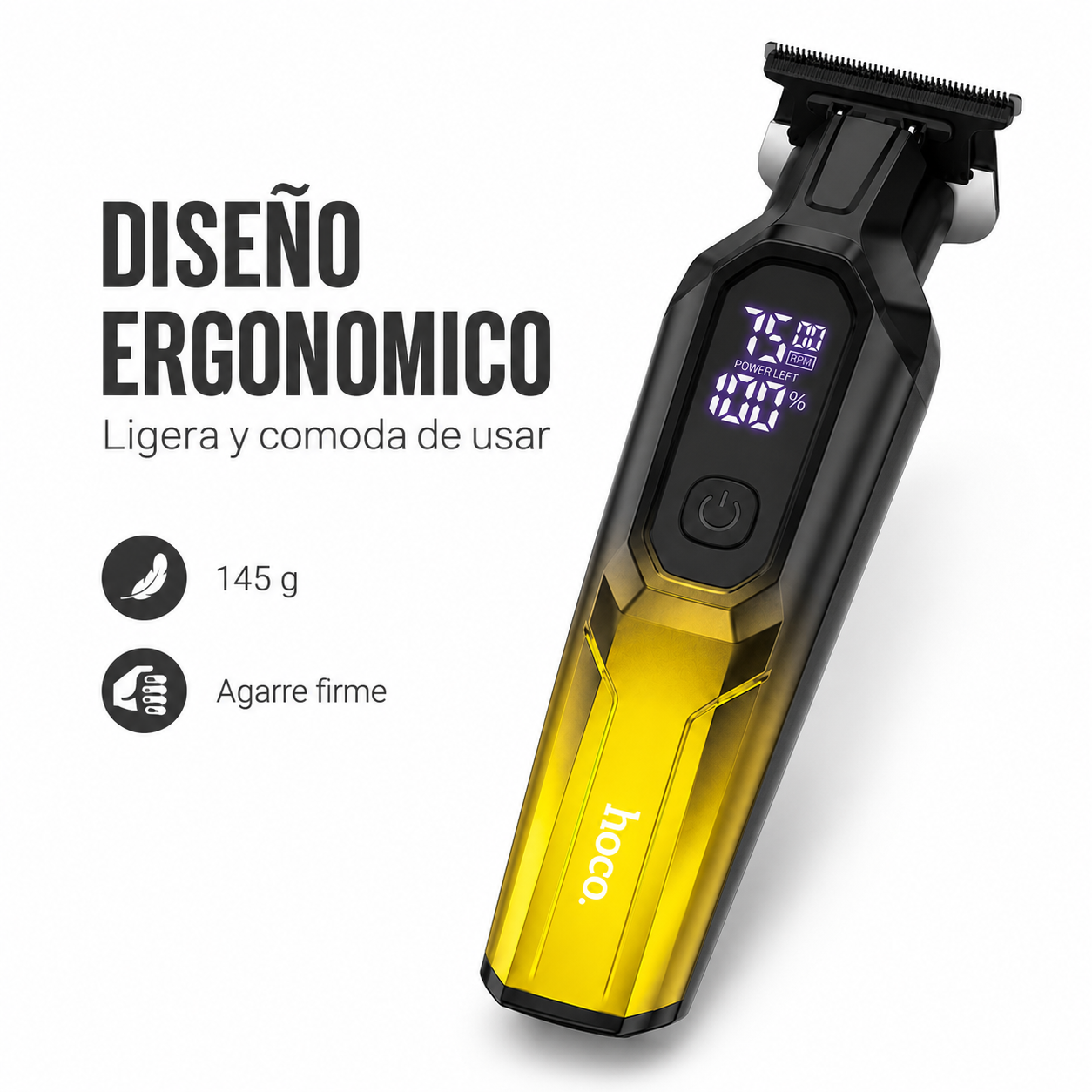 Trimmer Cortapelo Hoco HP27 Display Digital 7500 RPM-6