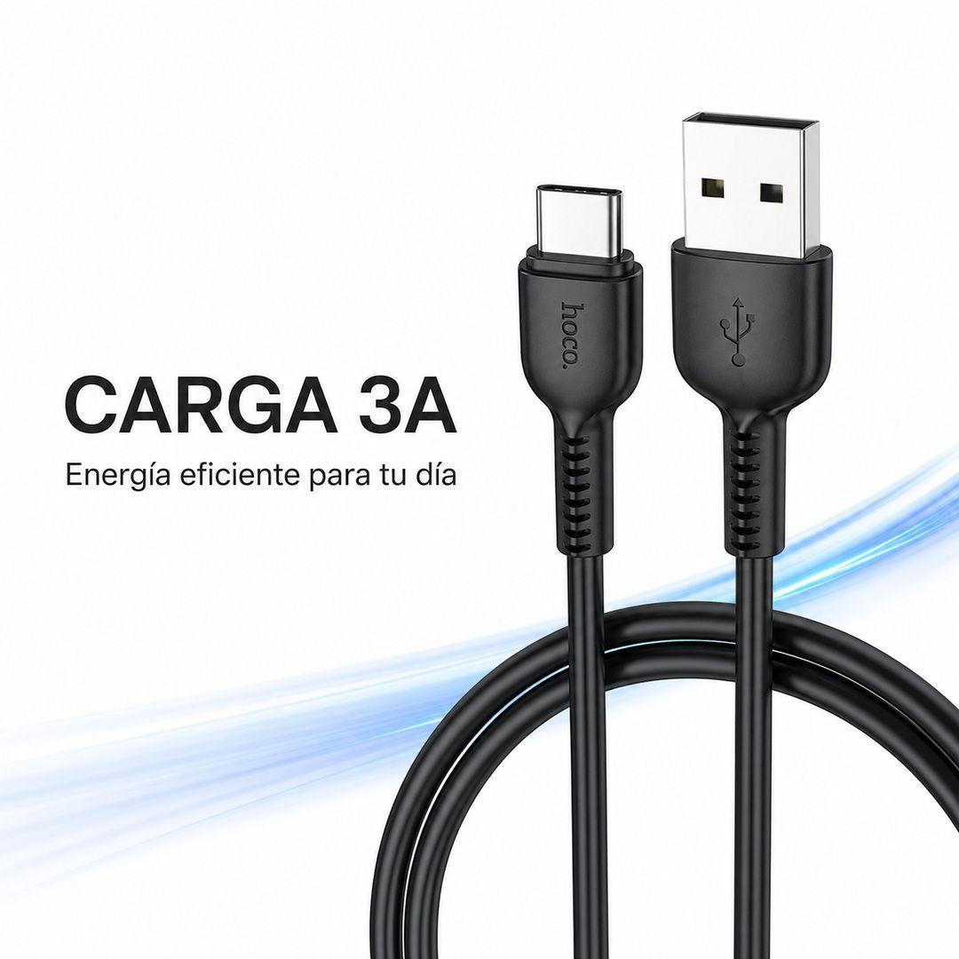 Cable Tipo C Hoco X20 2 Metros USB A Carga Rapida-3