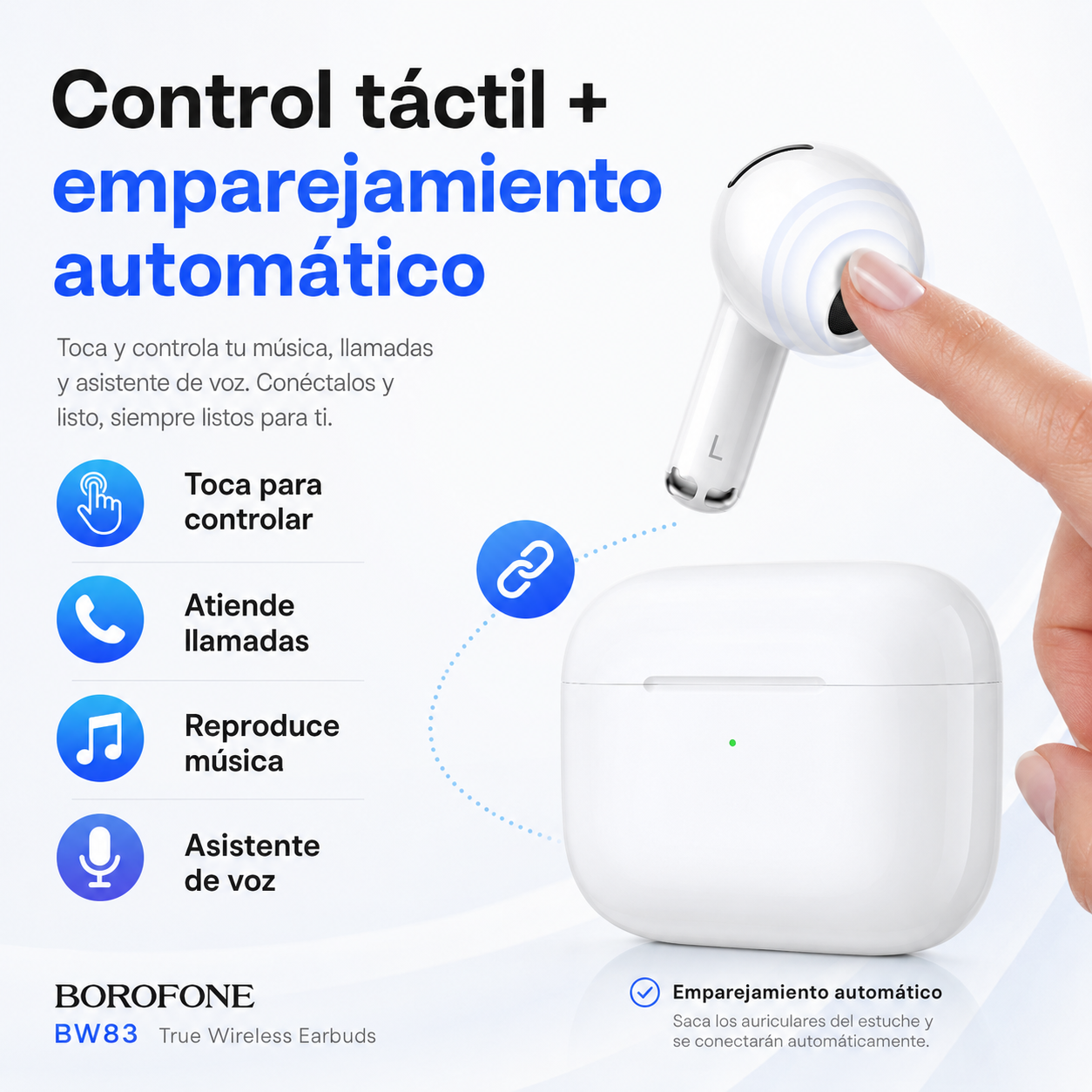 Aud fonos Inal mbricos Bluetooth 5 4 TWS Micr fono HD-3