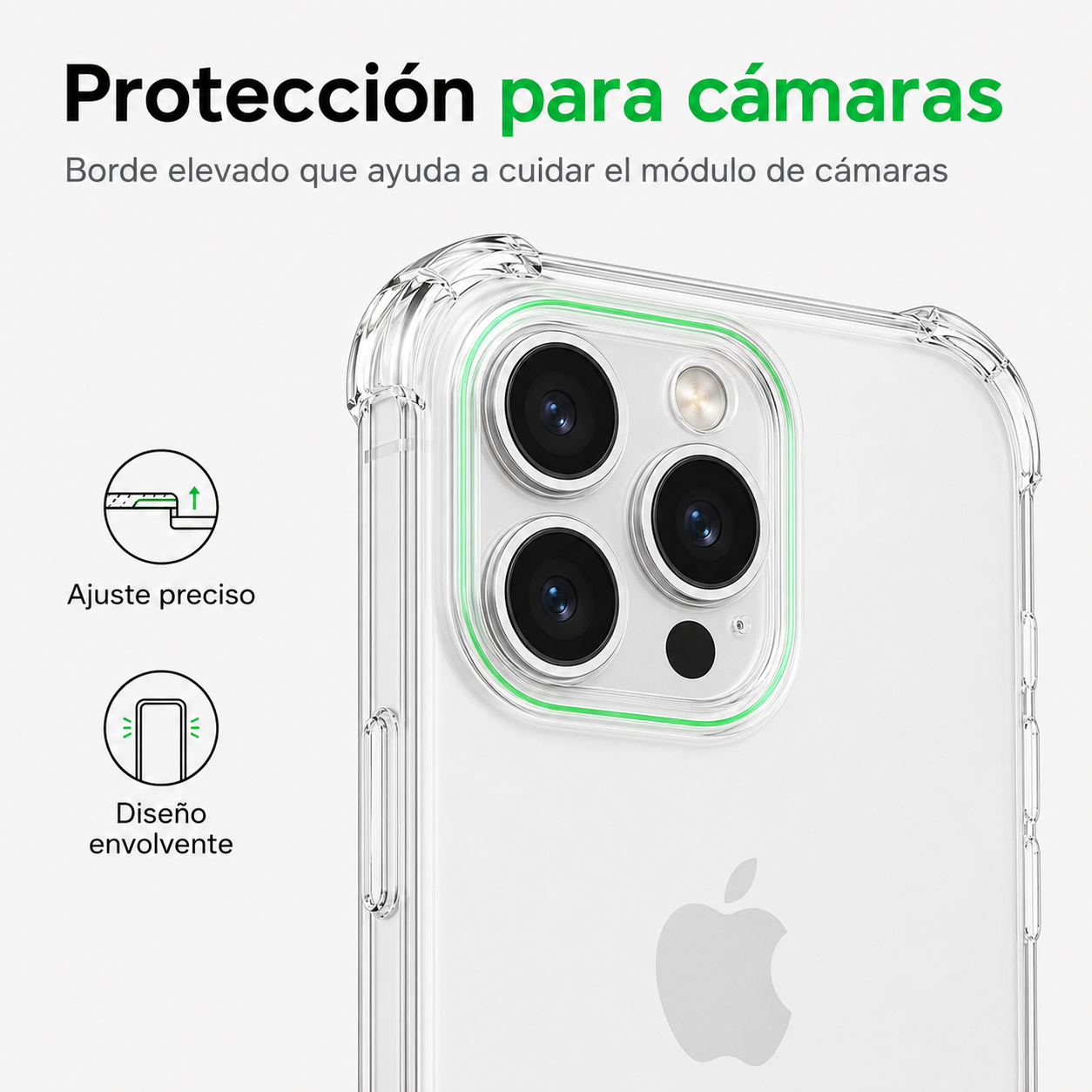 Carcasa Transparente Slim para iPhone 15 Pro Max-4