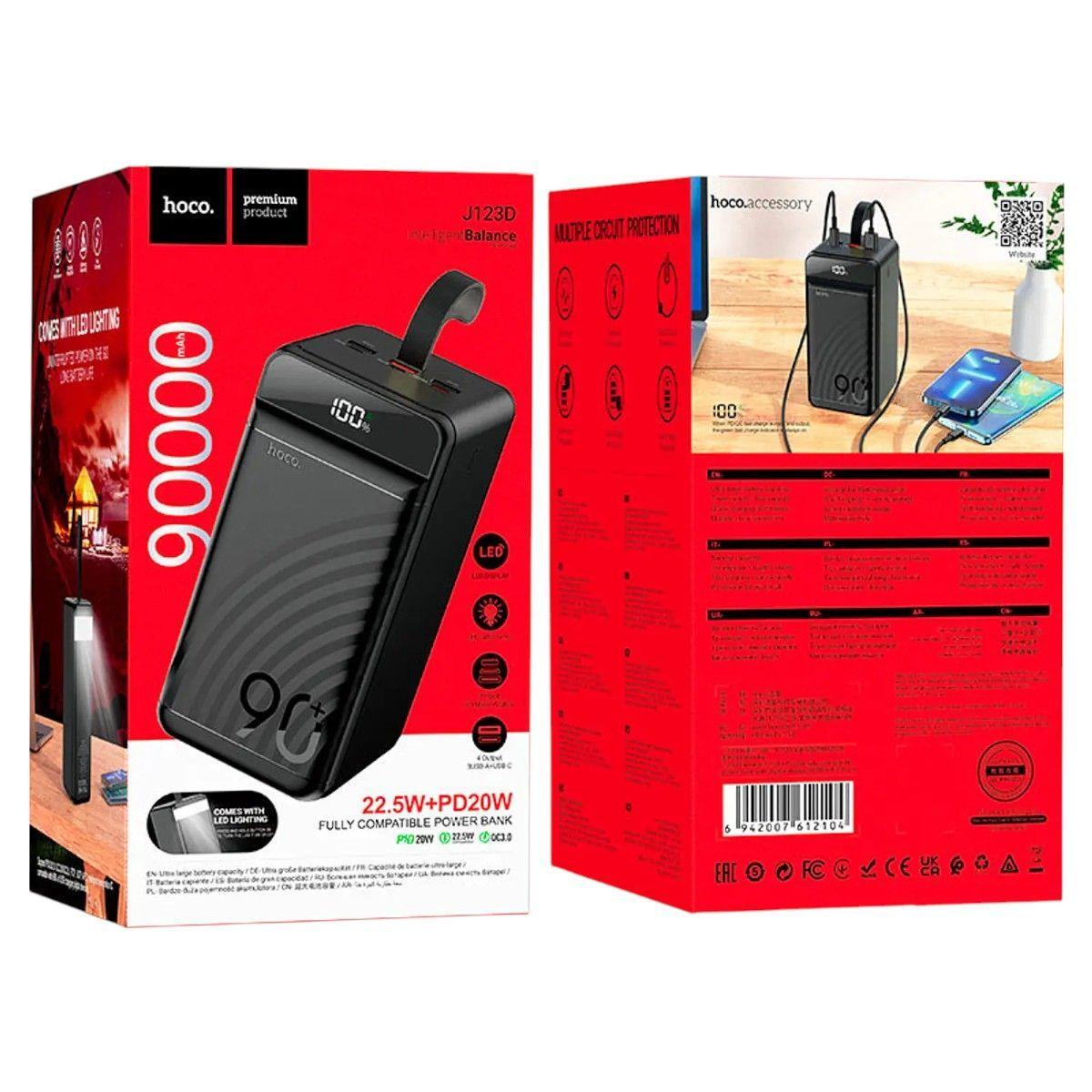 Powerbank Hoco J123D 90.000mAh PD20W + QC 22.5W-3