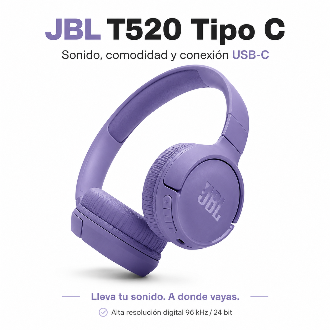 JBL Tune 520 USB C Audifonos Cableados Hi Res Original-9