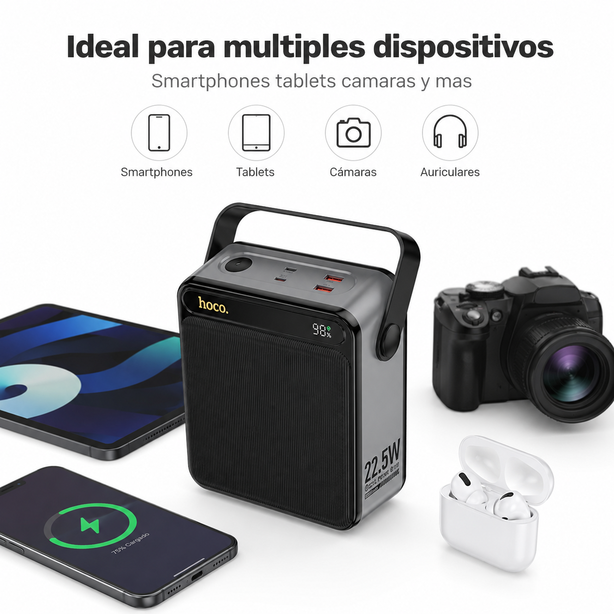 Power Bank Hoco J161 80000mah 22 5w Carga Rapida Inalambrica-6