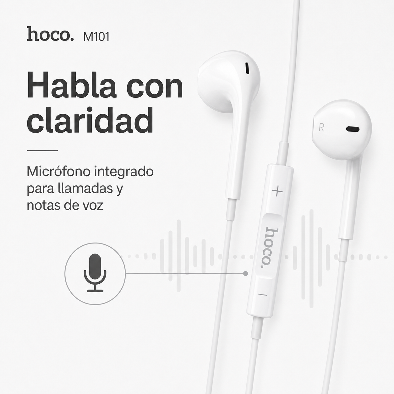Audifonos Hoco M101 Jack 35mm Con Microfono Y Control-3