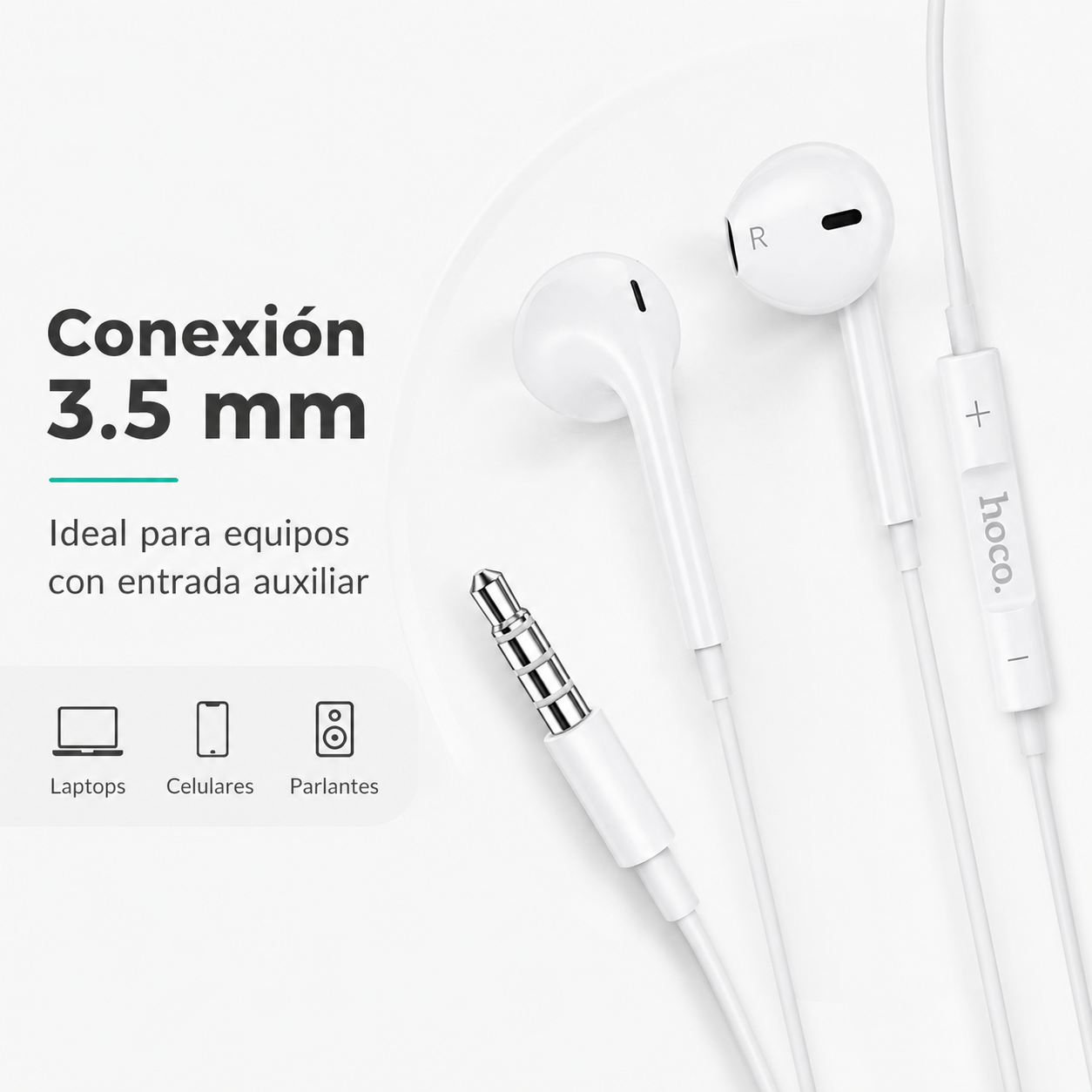 Audifonos Hoco M101 Jack 35mm Con Microfono Y Control-4