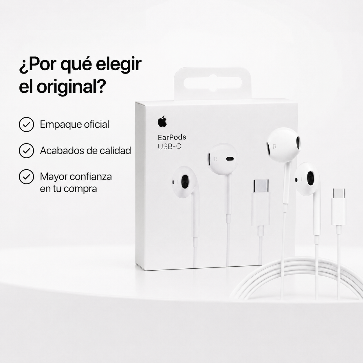 Apple EarPods USB C Original Con Micr fono Blanco-8
