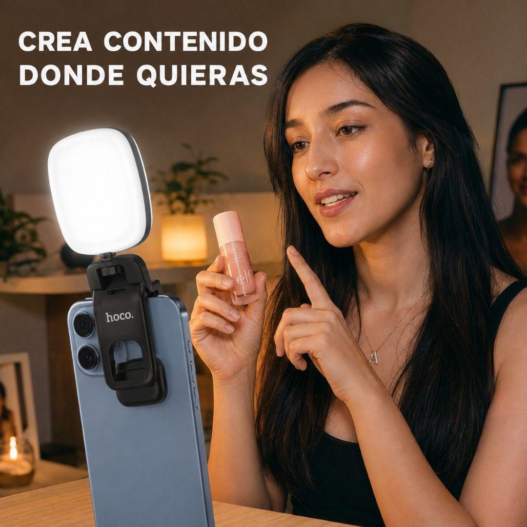 Luz Led Recargable Para Celular 3 Tonos Hoco K29-7