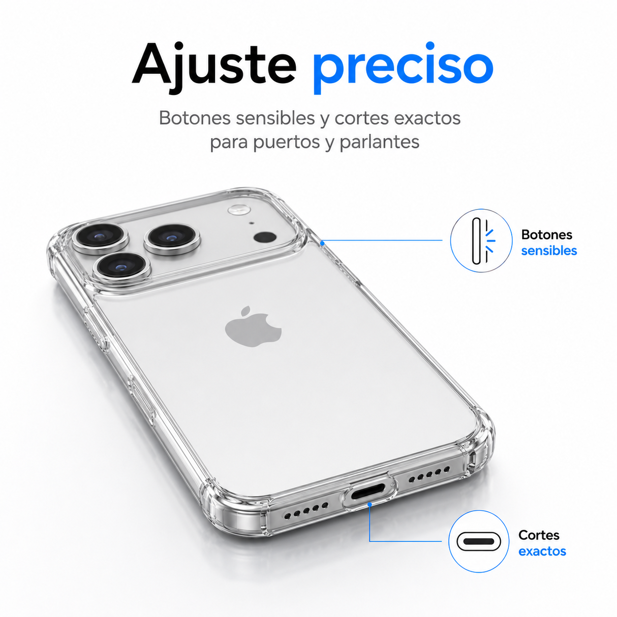 Carcasa Transparente Slim para iPhone 17 Pro-5
