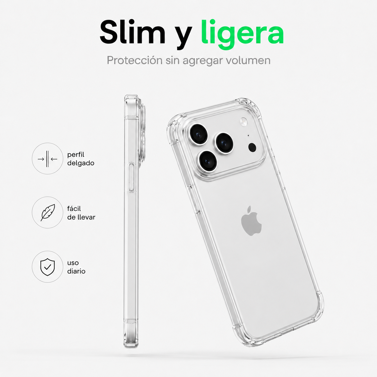 Carcasa Transparente Slim para iPhone 17 Pro-6