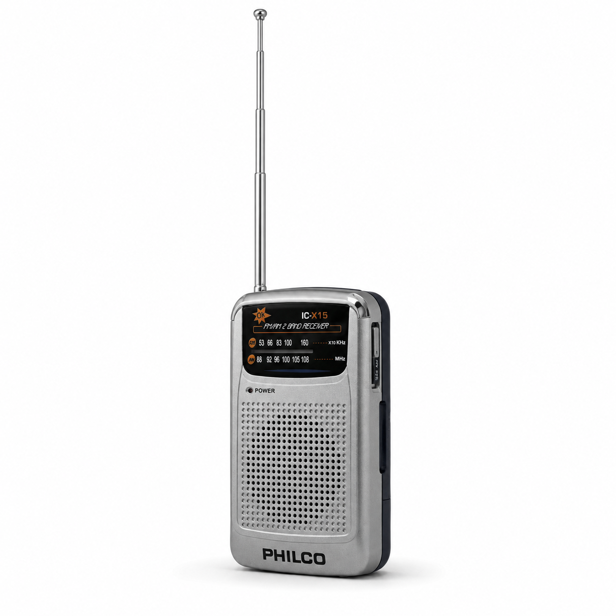 Radio Portatil AM FM Philco con Audifonos-0
