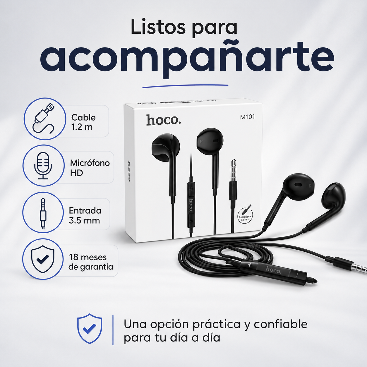 Audifonos In Ear Hoco M101 Cableados Con Microfono-7