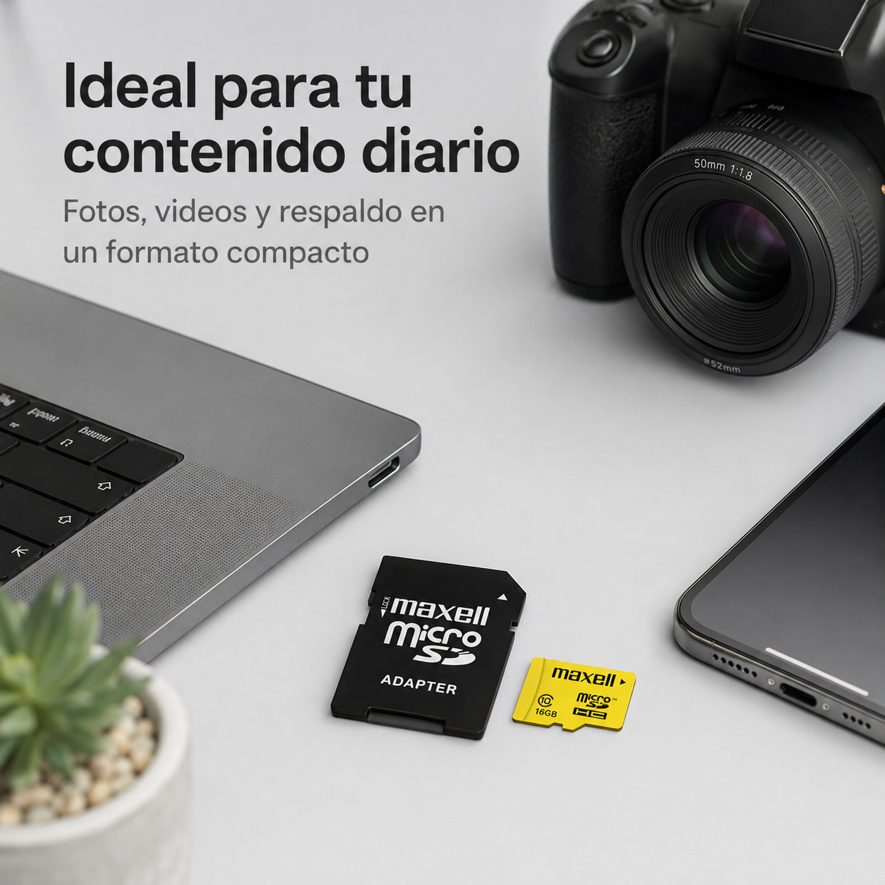 Tarjeta Micro SDHC Maxell 16GB Clase 10 Incluye Adaptador-8