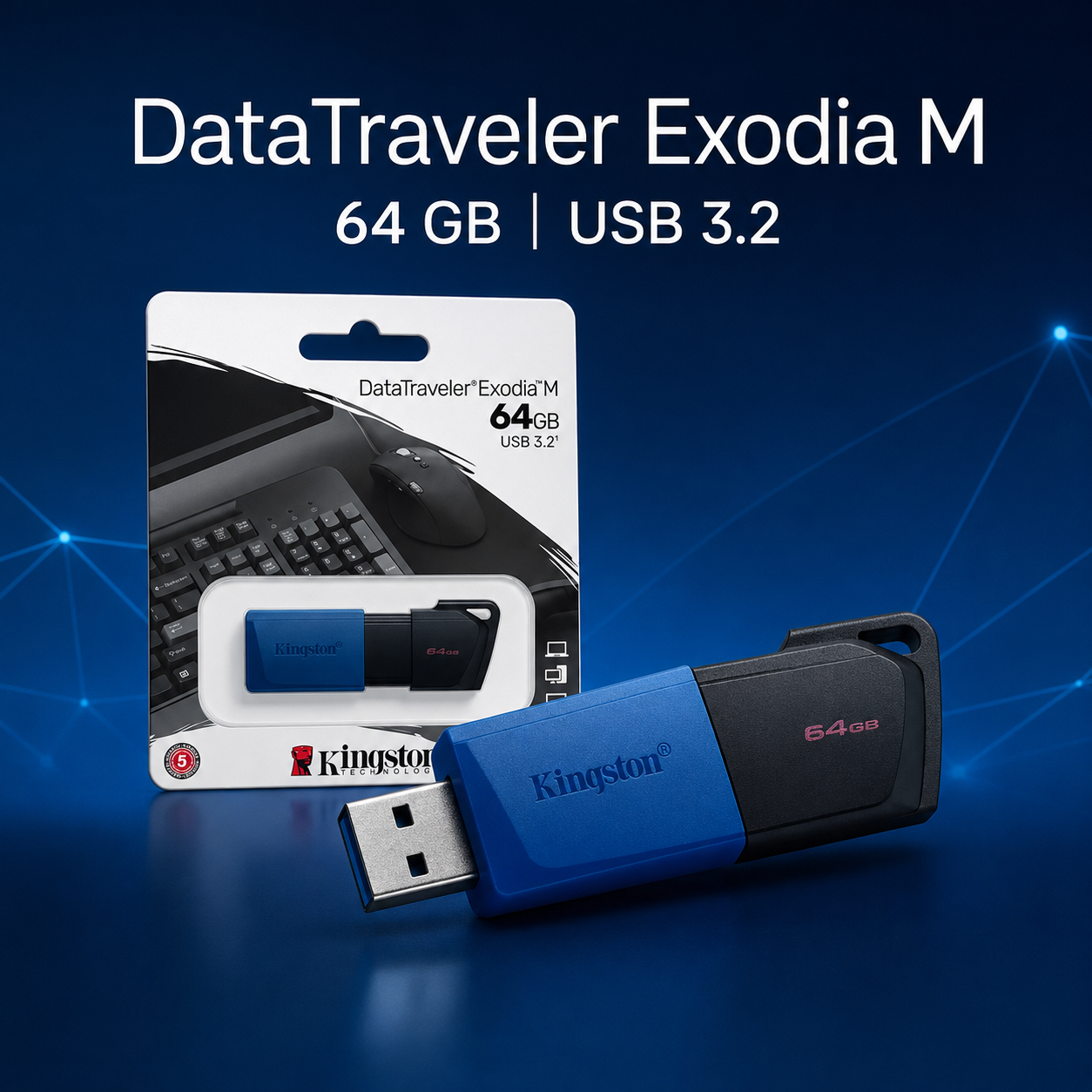 Pendrive Kingston 64gb 3.2-9