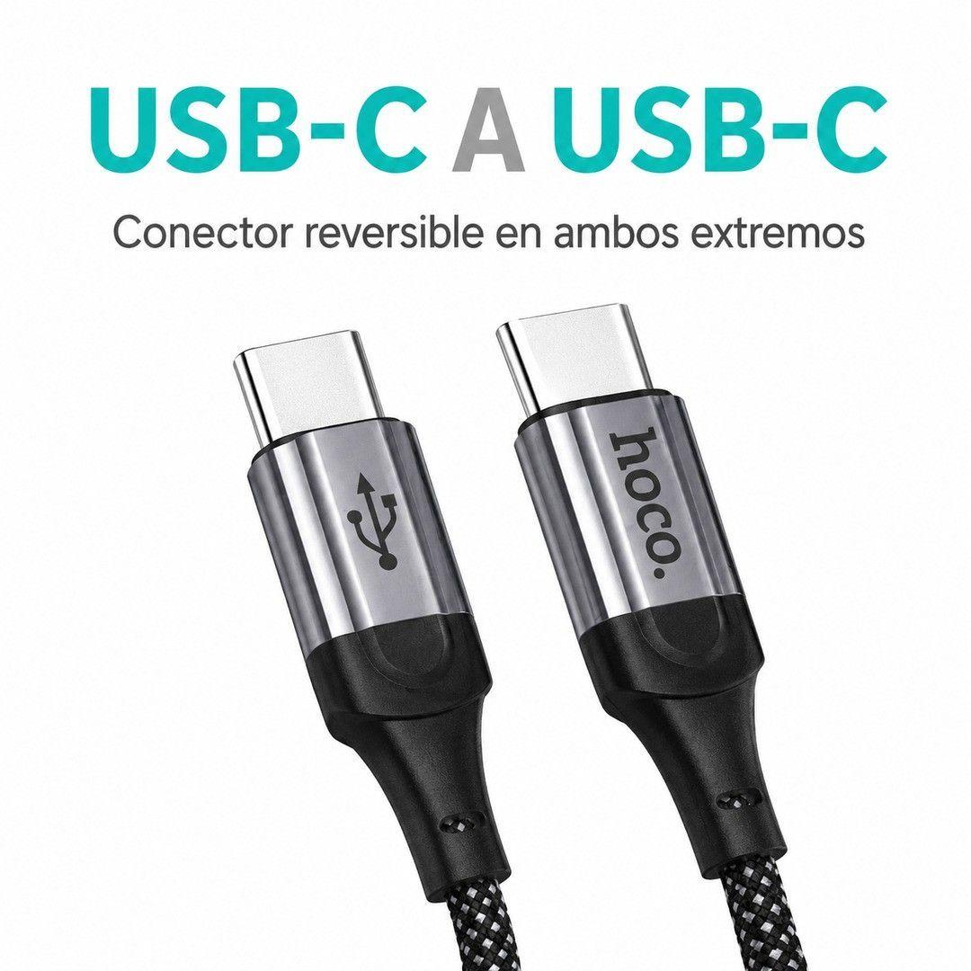 Cable USB C A USB C Espiral 60W 1 5m Hoco X121-6
