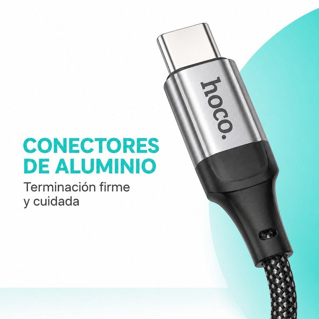 Cable USB C A USB C Espiral 60W 1 5m Hoco X121-8