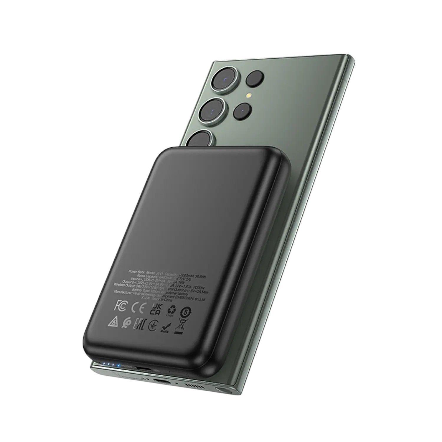 Powerbank Hoco J141 Grace 10.000mAh Magnético con Carga Rápida PD20W-2