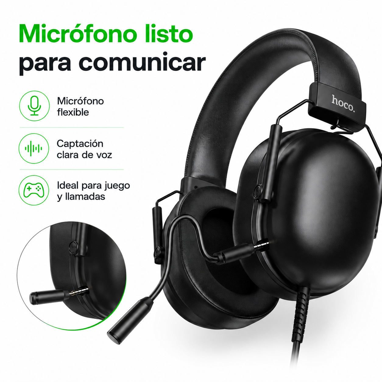 Audifonos Gamer USB 7 1 Microfono PC PS4 PS5 Hoco W113-5