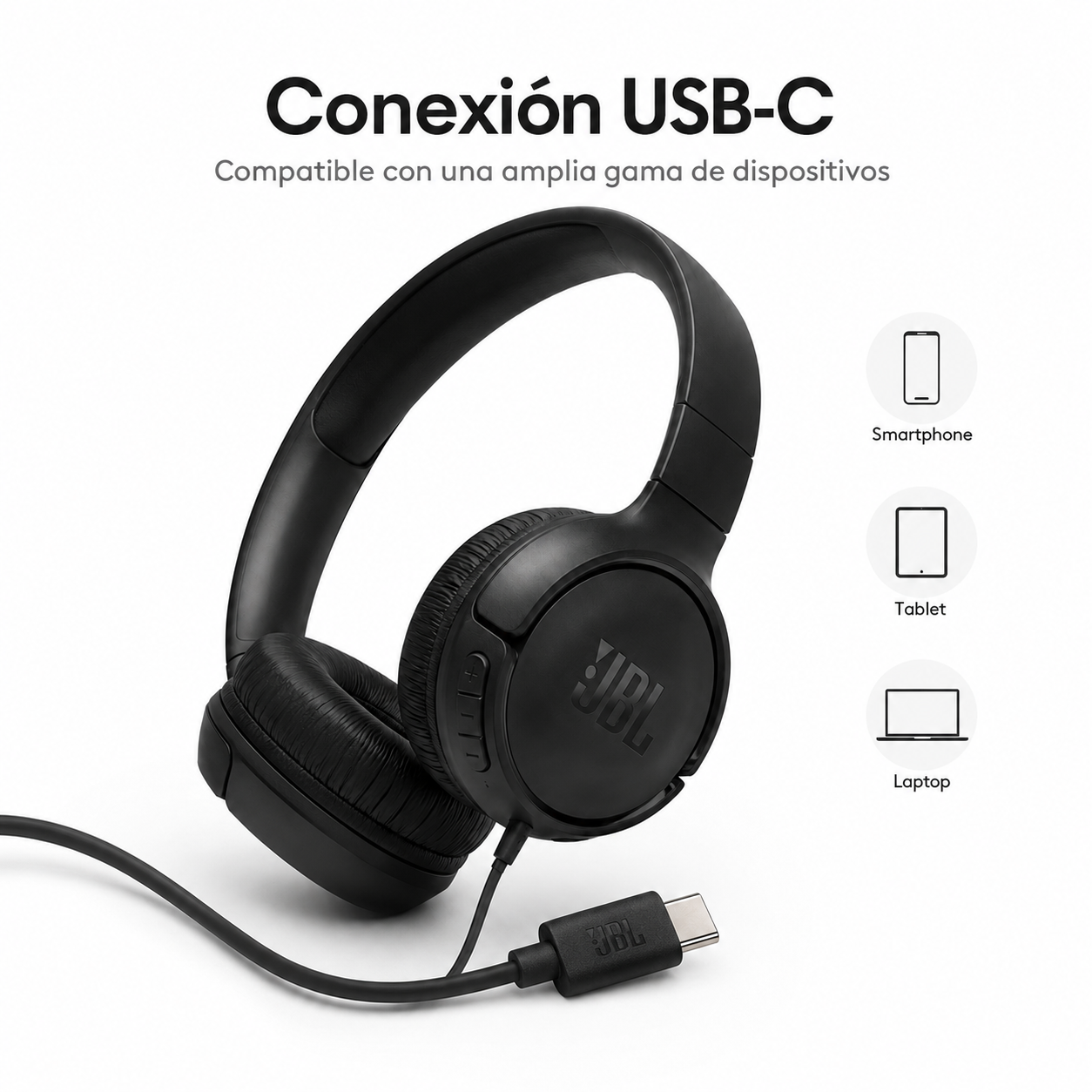 JBL Tune 520 USB C Audifonos Tipo C Originales Con Microfono-3