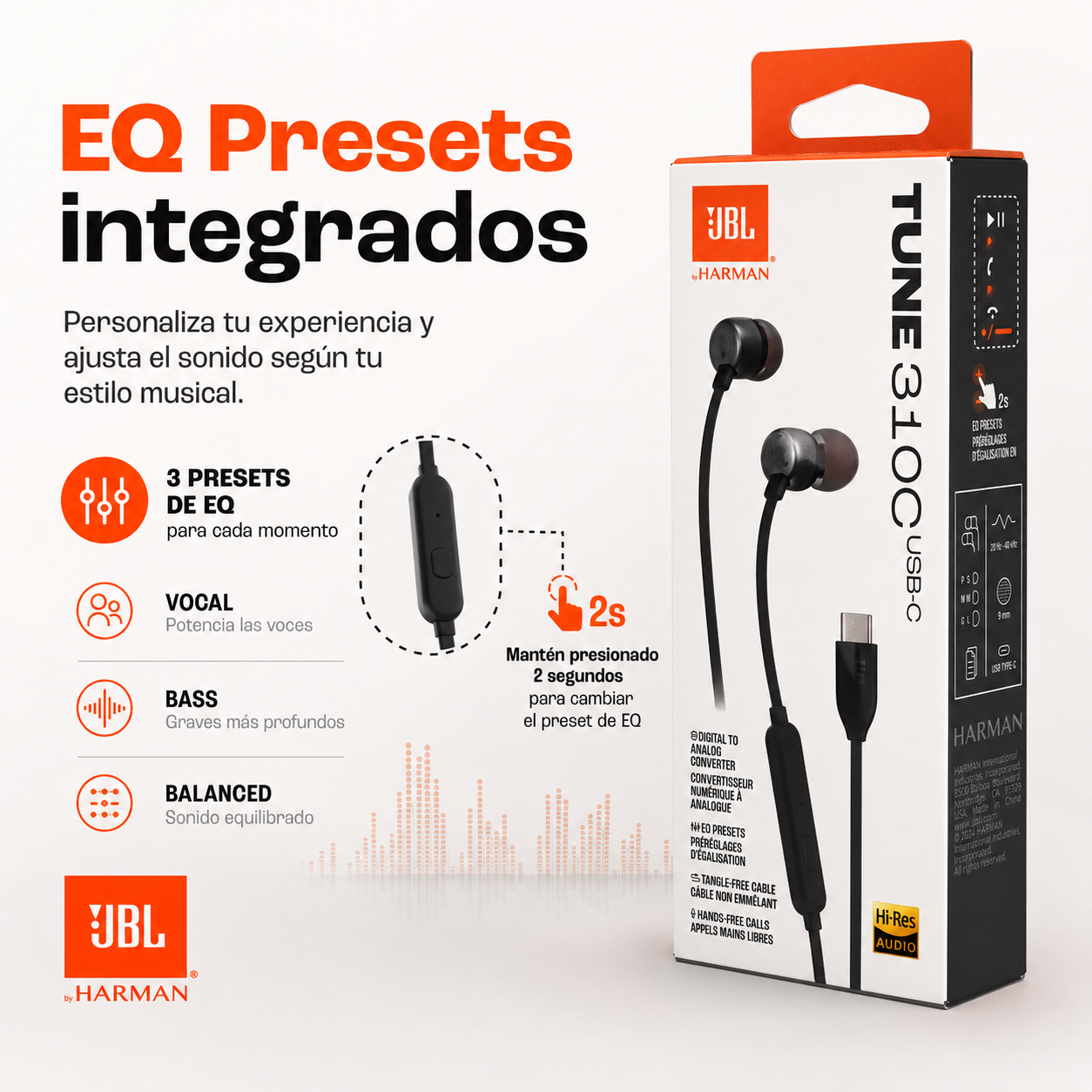 Aud fonos JBL Tune 310C Con Cable USB C Pure Bass-4