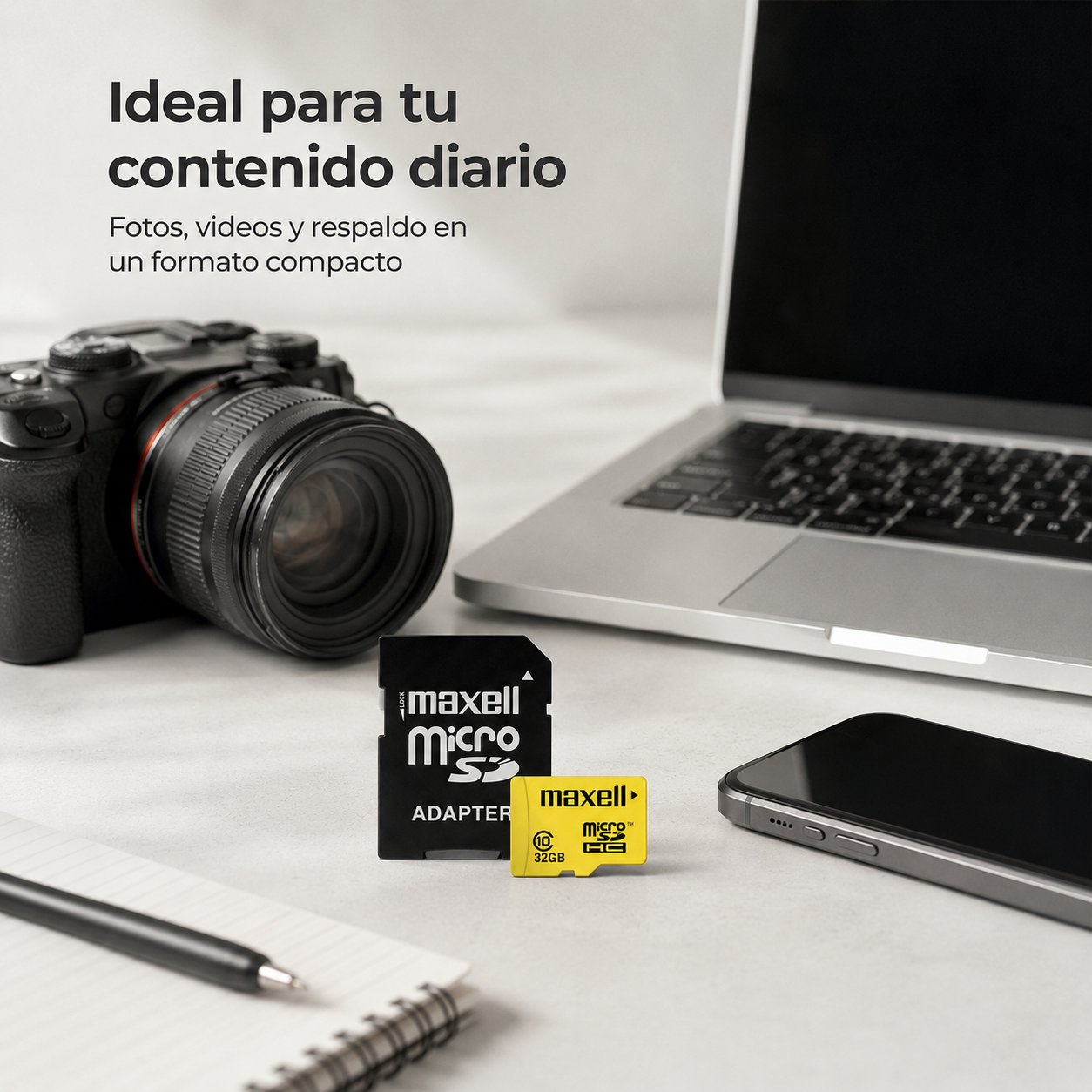 Tarjeta Memoria Micro SD Maxell 32GB Clase 10 Con Adaptador-8