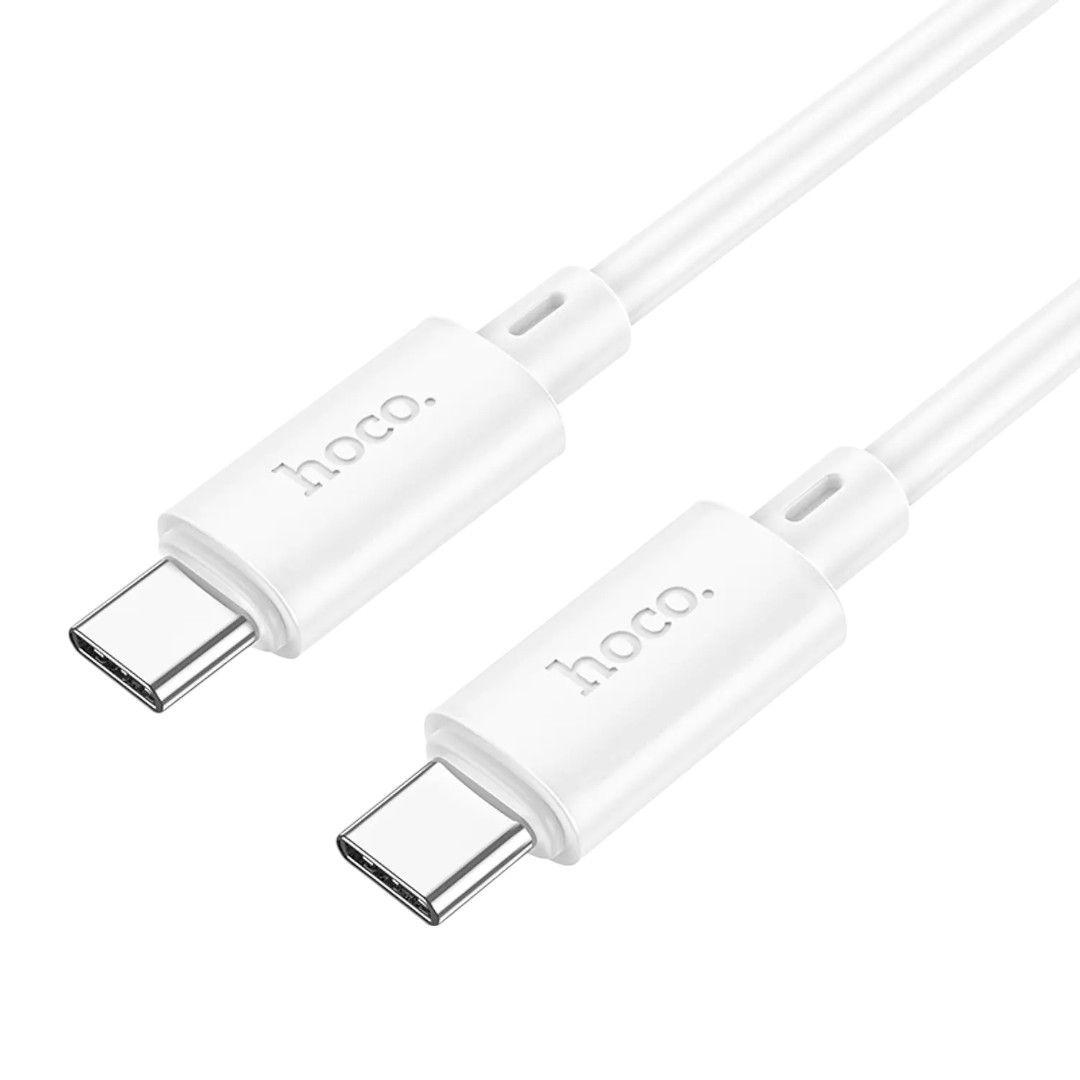 Cable Hoco X88 Tipo C a C 60W 2M Blanco Carga Rápida-0