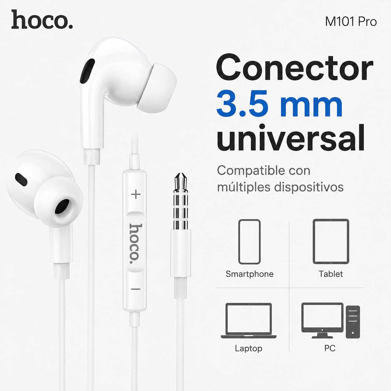 Audifonos In Ear HOCO M101 Pro Con Control Y Microfono-4