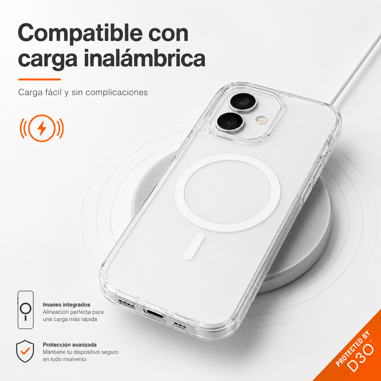 Carcasa Gear4 Crystal Palace Magsafe para iPhone 15-5