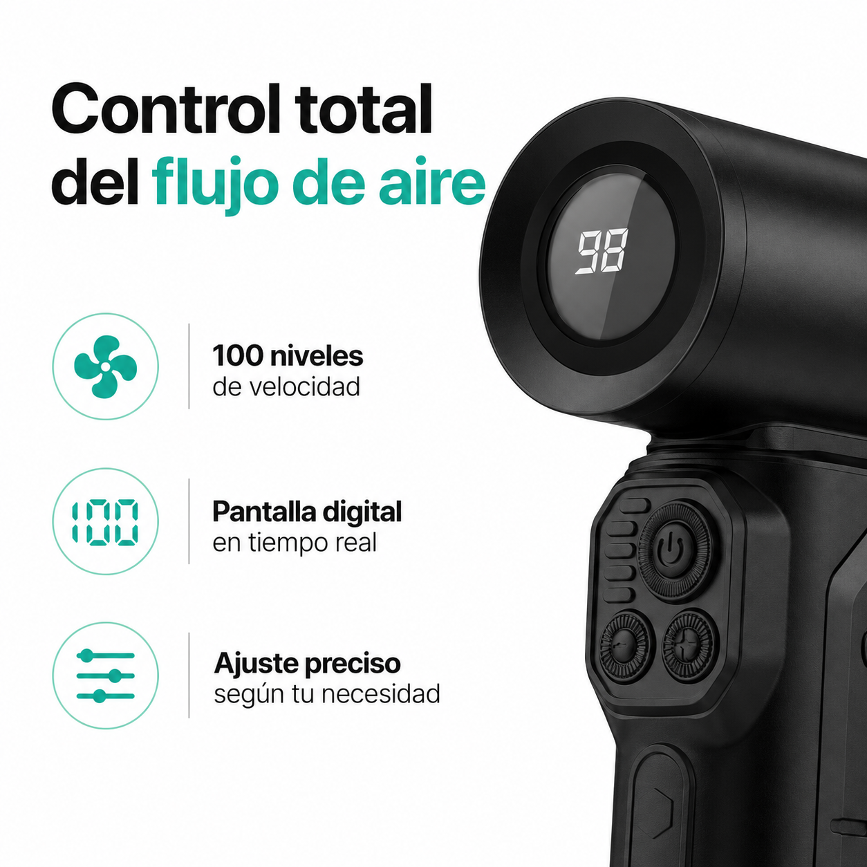 Soplador Aire Port til Hoco HX68 130000 Rpm Inal mbrico-3