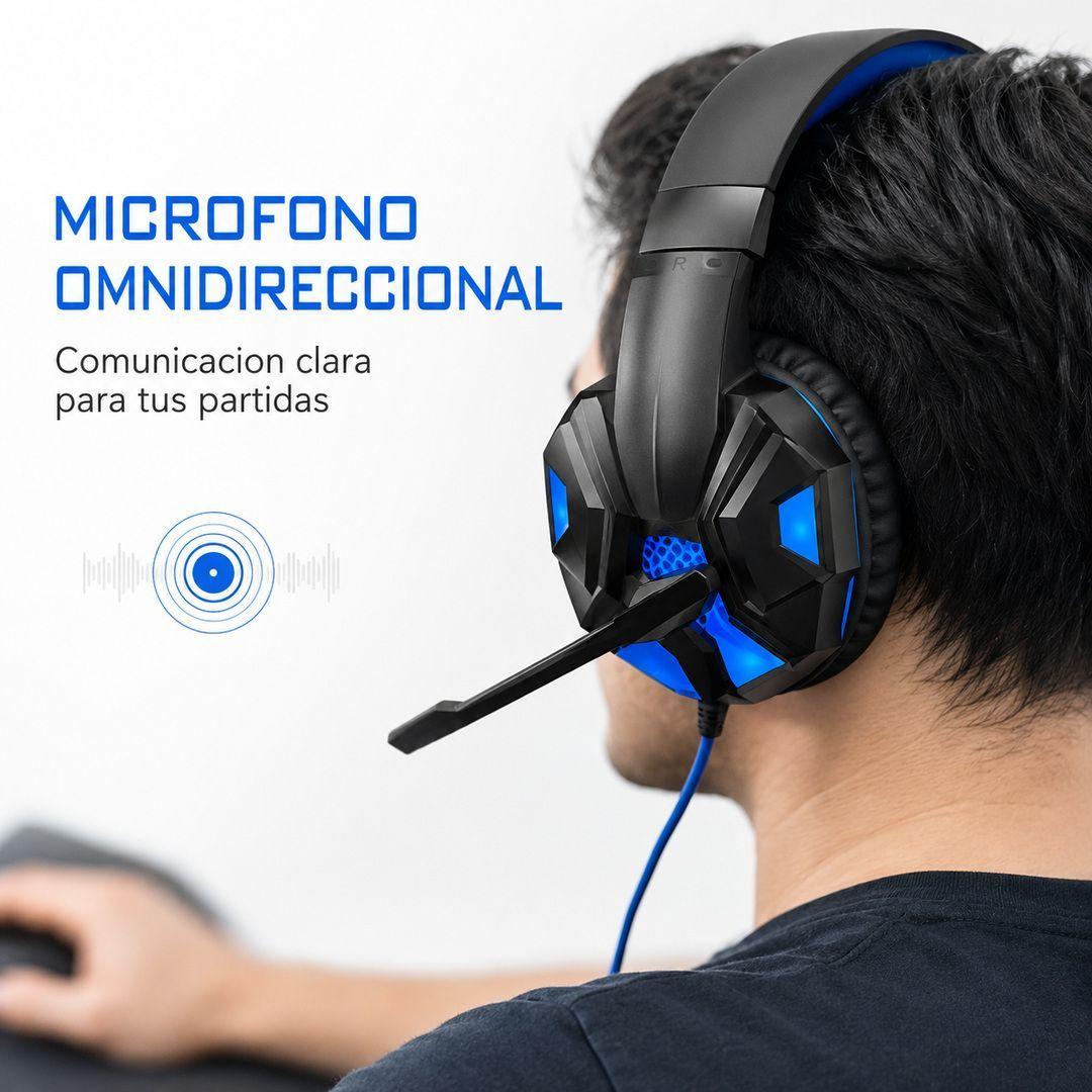 Audifonos Gamer Para PC Con Microfono Led 3 5mm-3