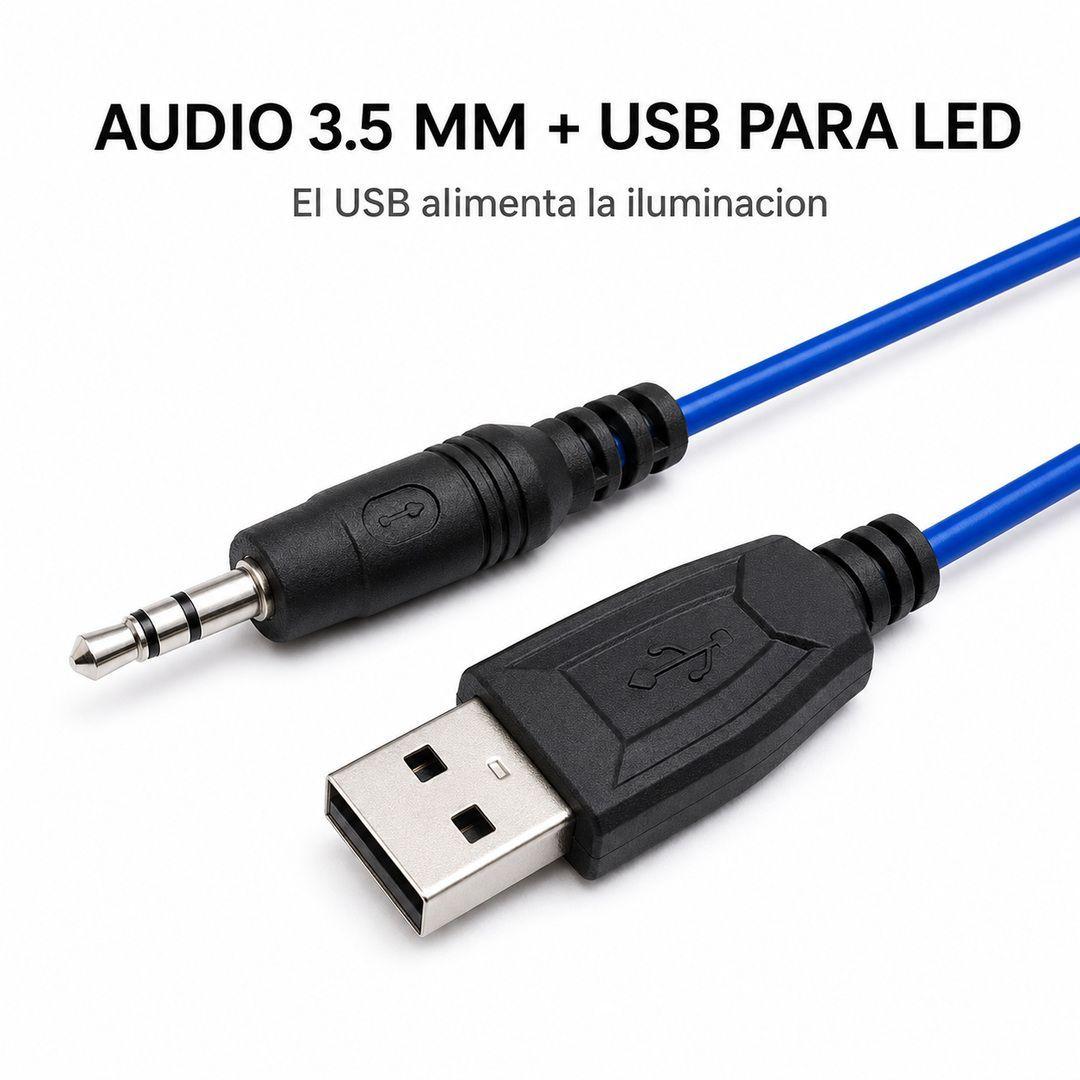 Audifonos Gamer Para PC Con Microfono Led 3 5mm-6