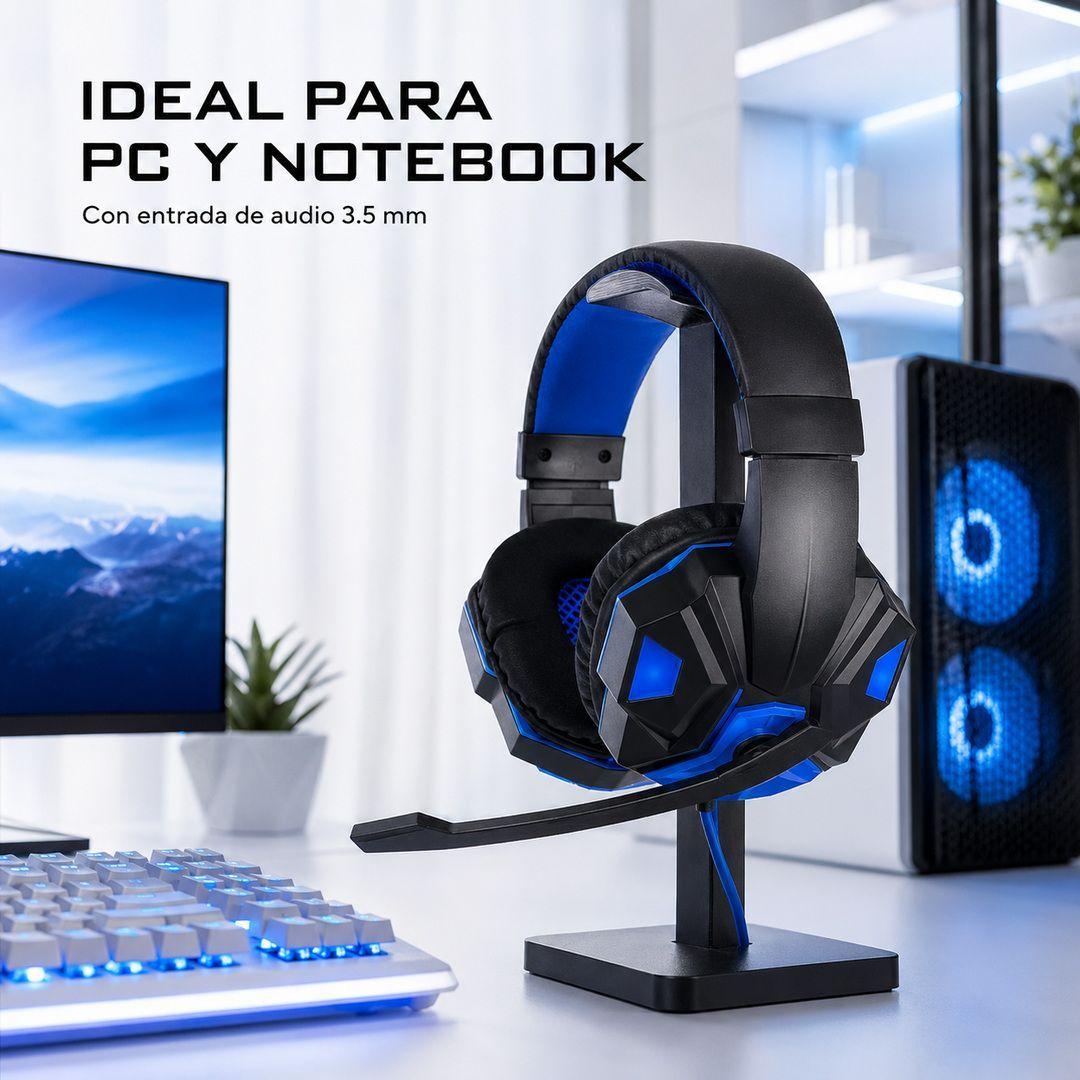 Audifonos Gamer Para PC Con Microfono Led 3 5mm-7