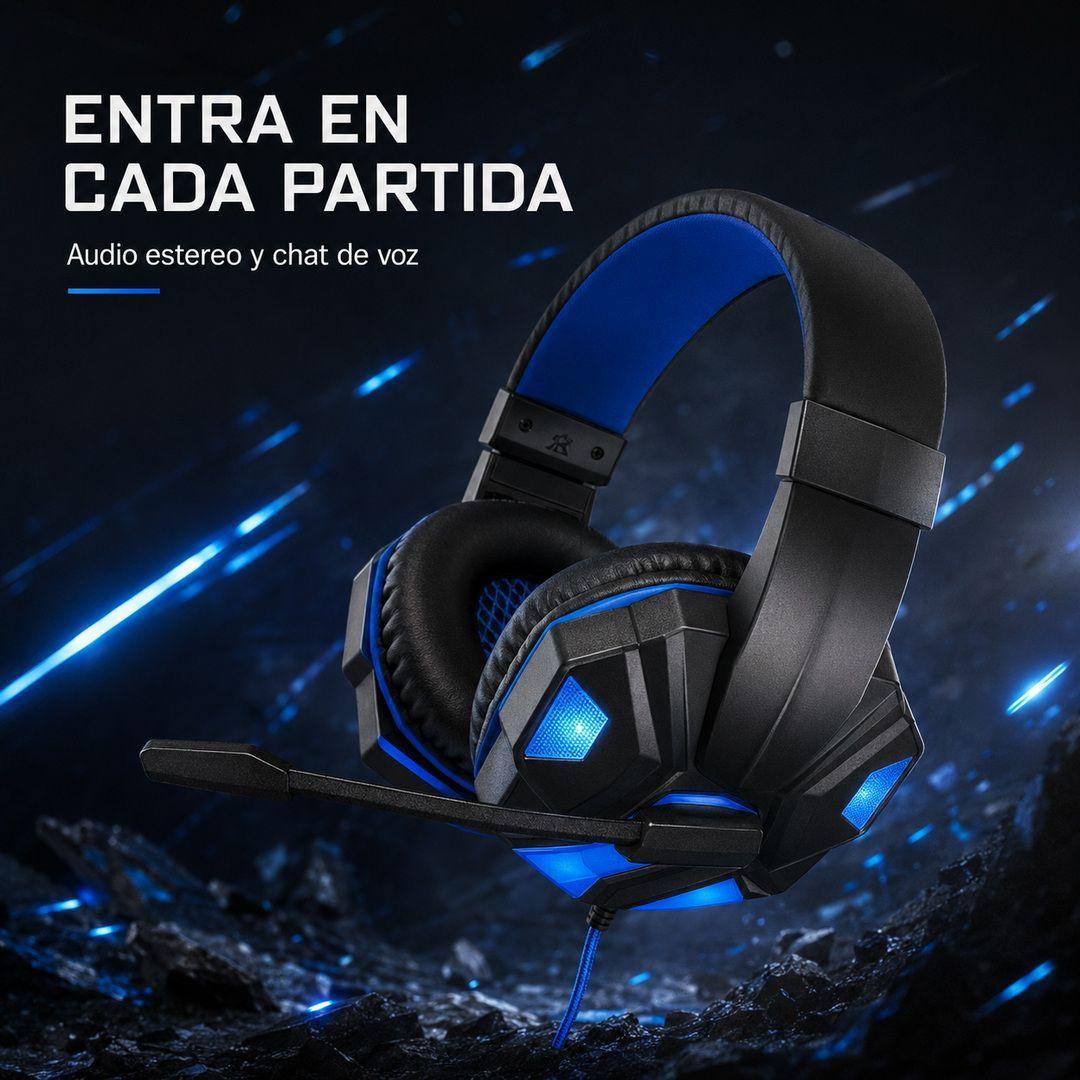 Audifonos Gamer Para PC Con Microfono Led 3 5mm-8
