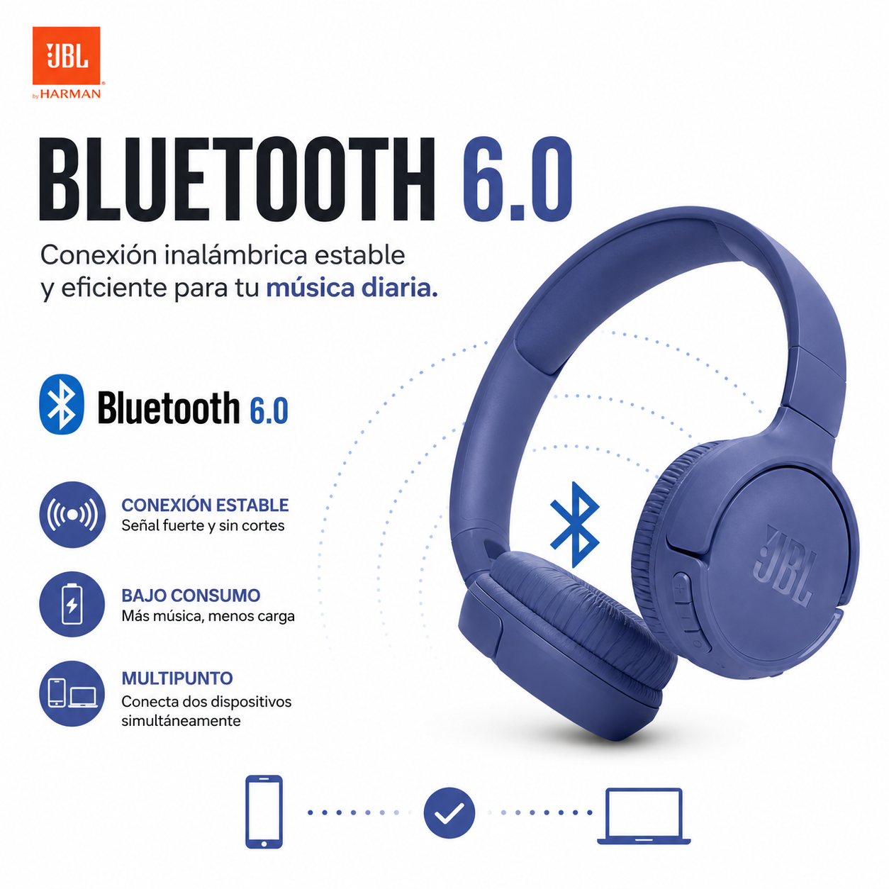 JBL Tune 530BT Audifonos Bluetooth 76h Pure Bass-4