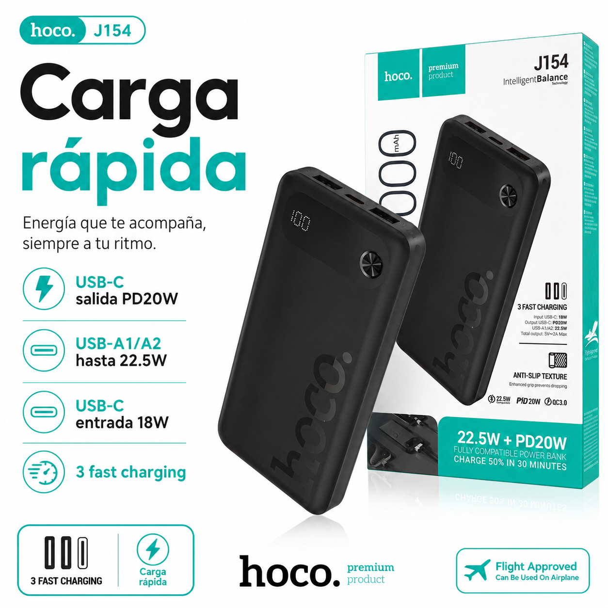 Power Bank 10000mAh 22 5W PD20W USB C Carga R pida-3